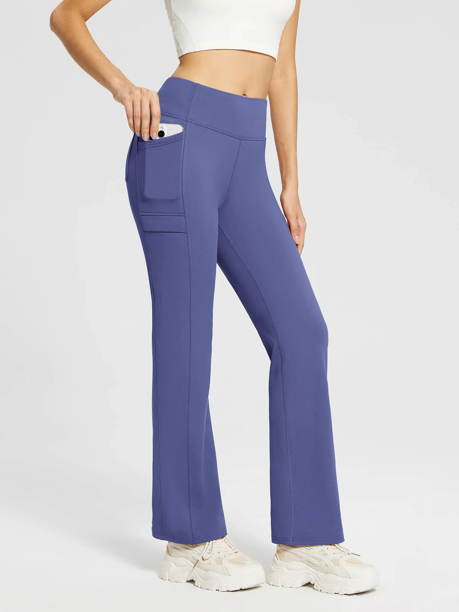 Evergreen Fleece Straight-Leg Trousers