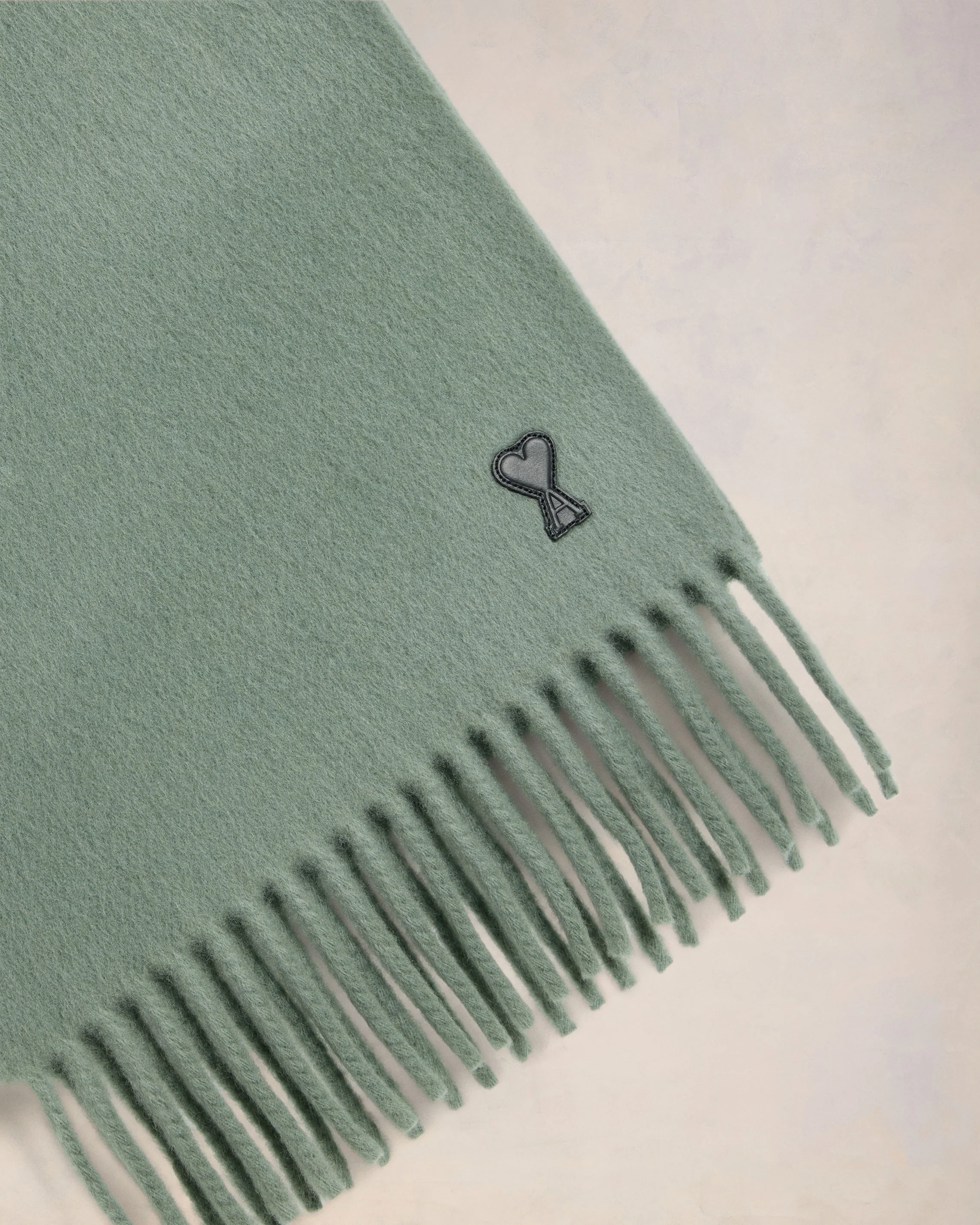 Ami de Coeur Leather Patch Scarf