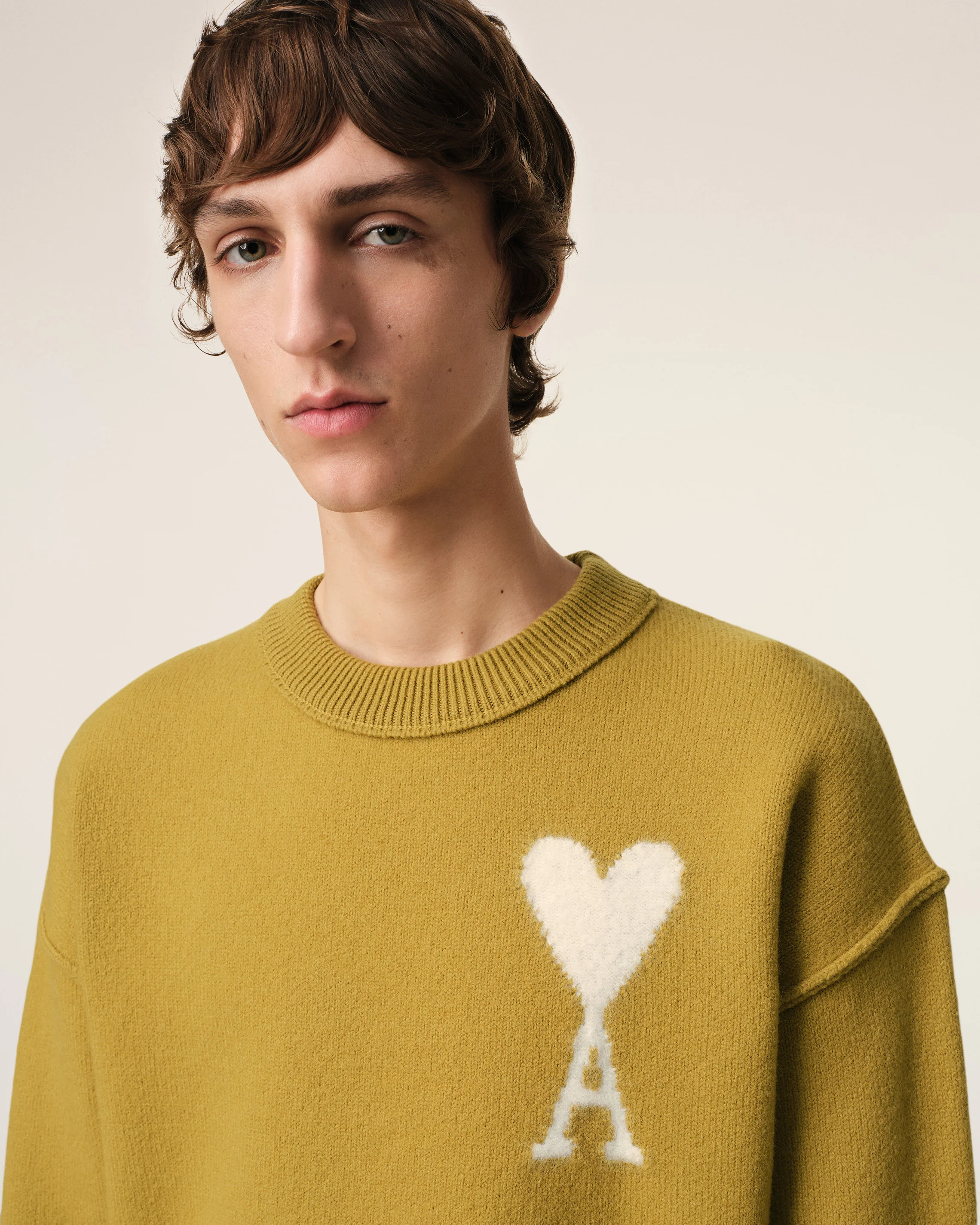 Mustard Wool Ami de Coeur Sweater