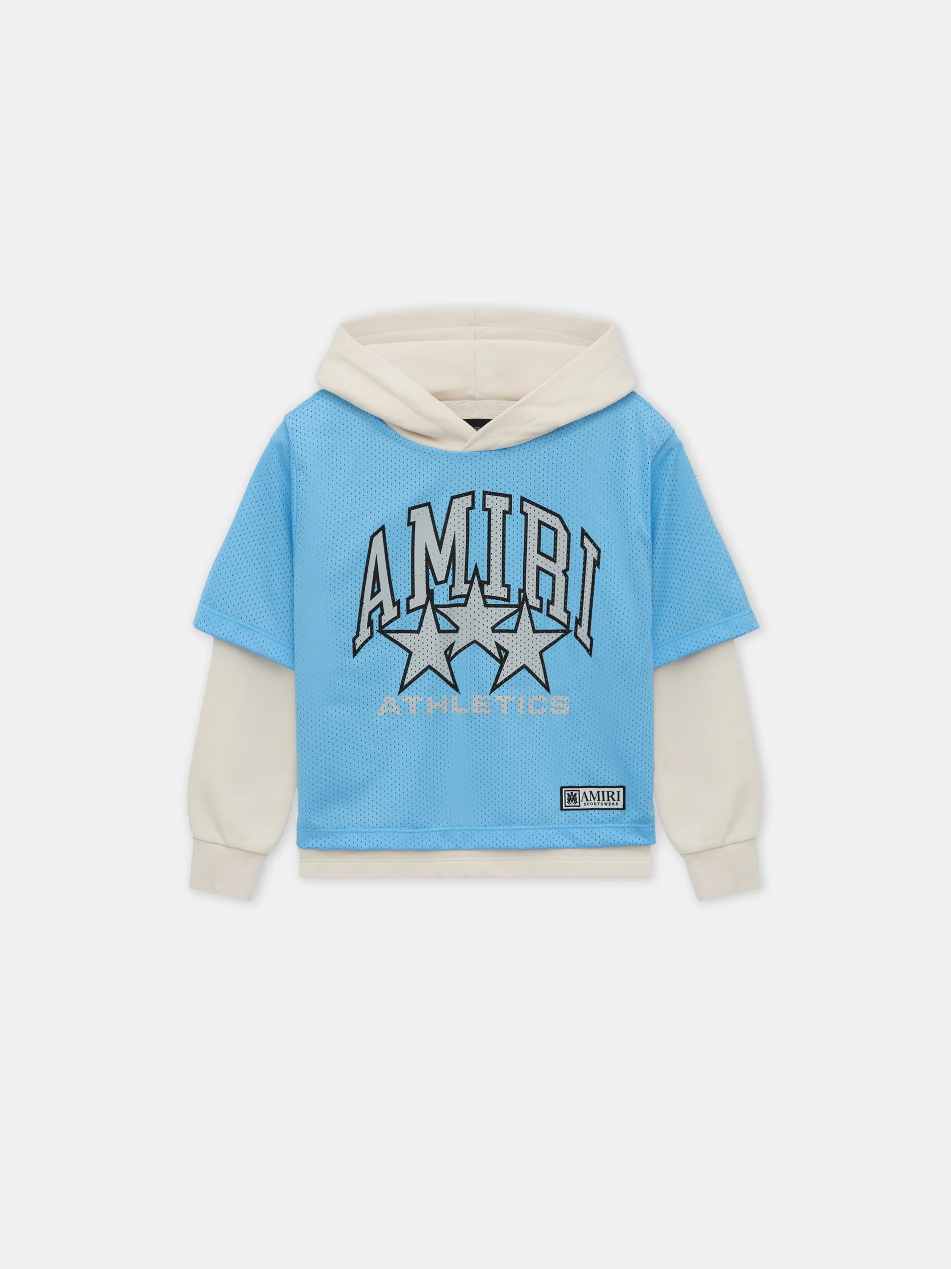 KIDS - KIDS' AMIRI STAR HOODIE - Ocean Sky