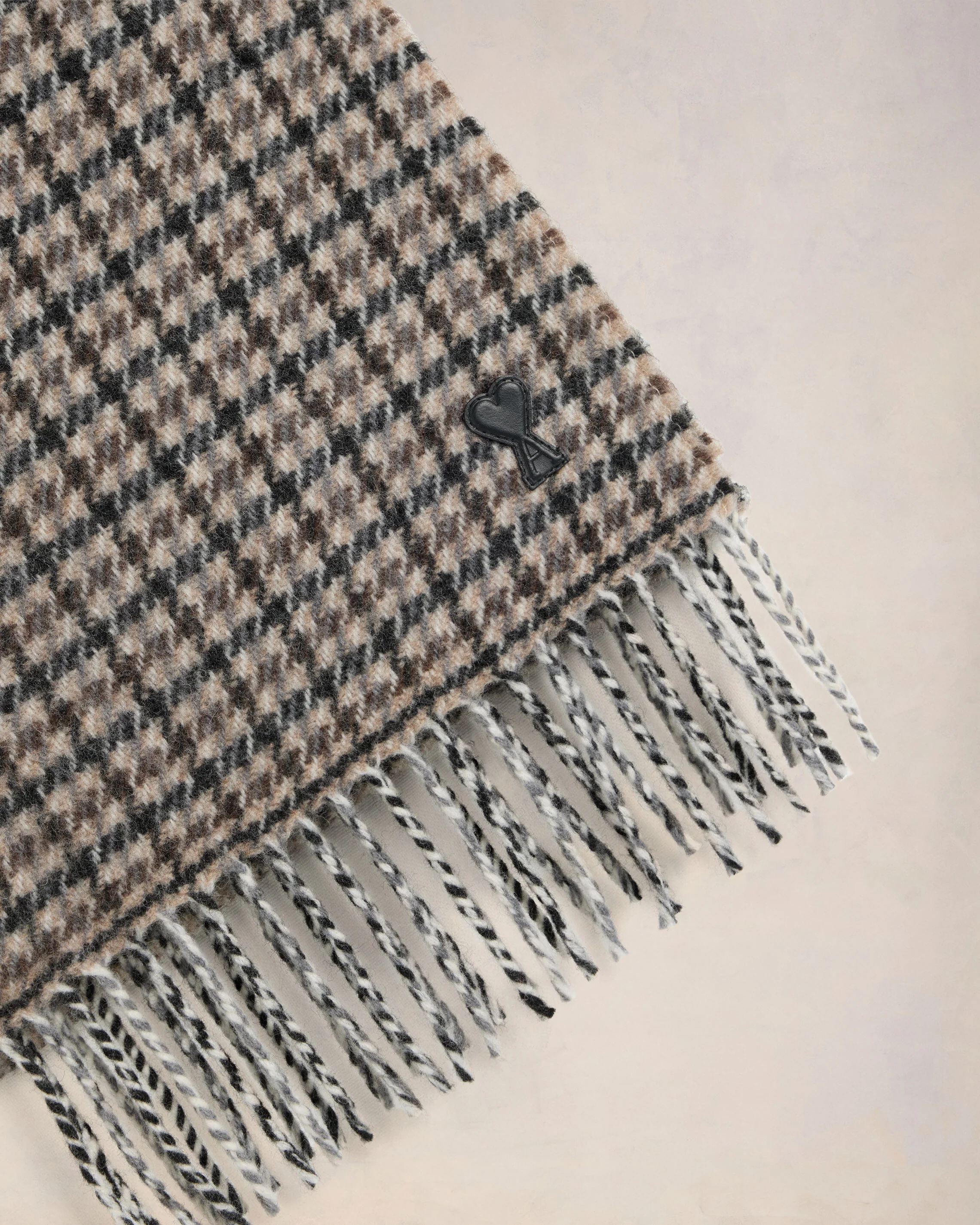 Ami de Coeur Leather Patch Scarf