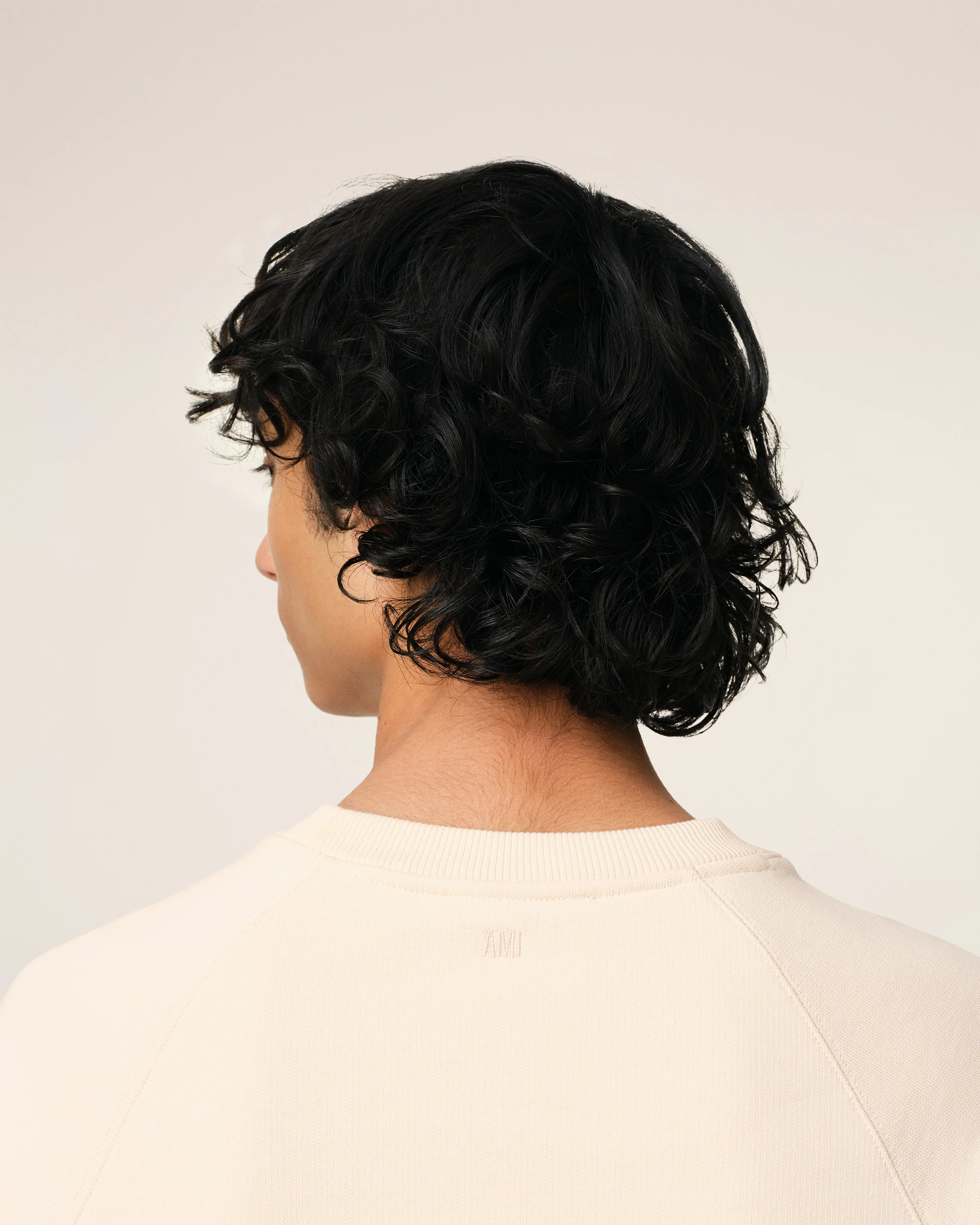 Beige Cotton Ami de Coeur Patch Sweatshirt