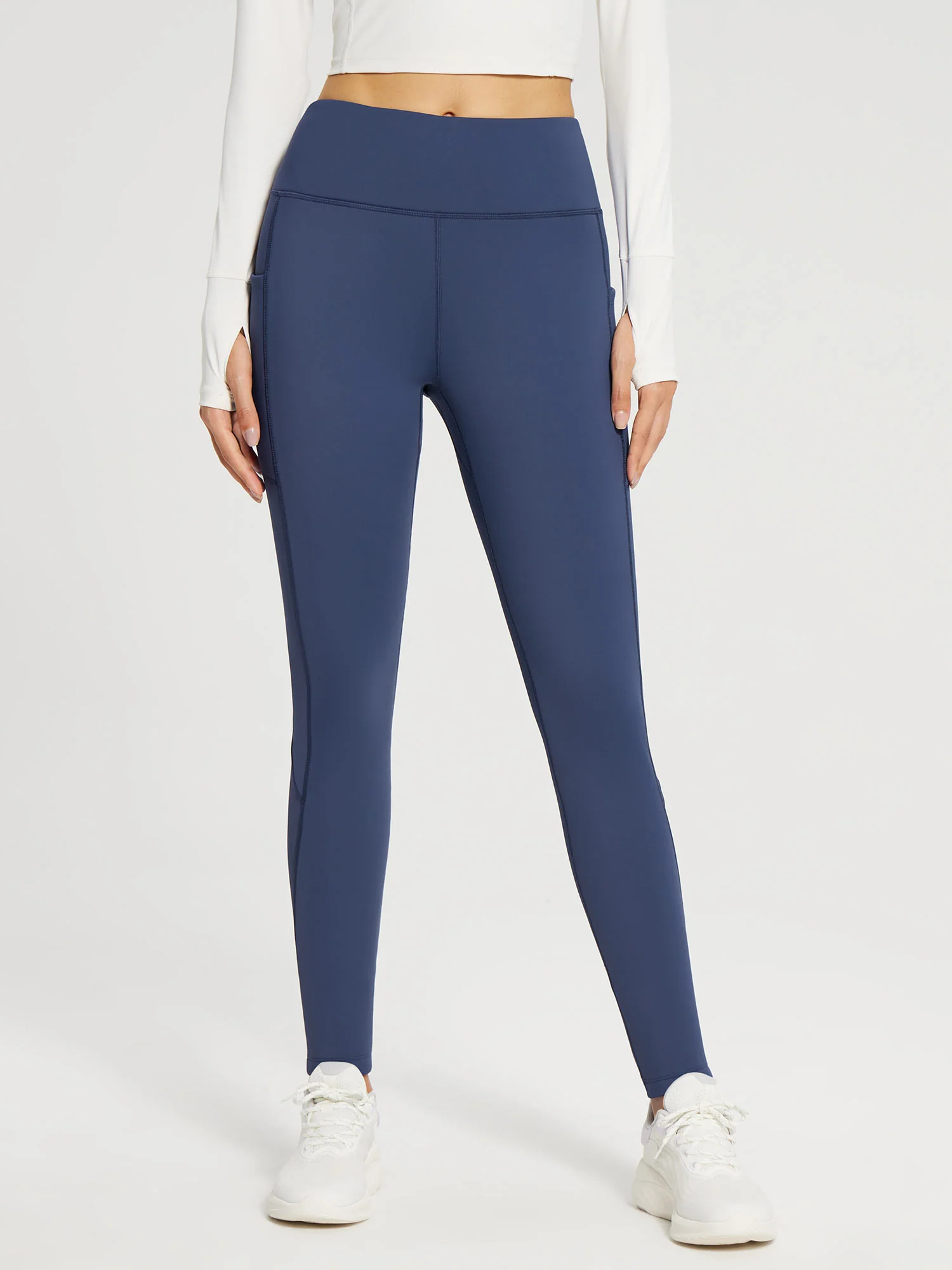 Flyleaf Fleece Lined Zipper Pocket leggings