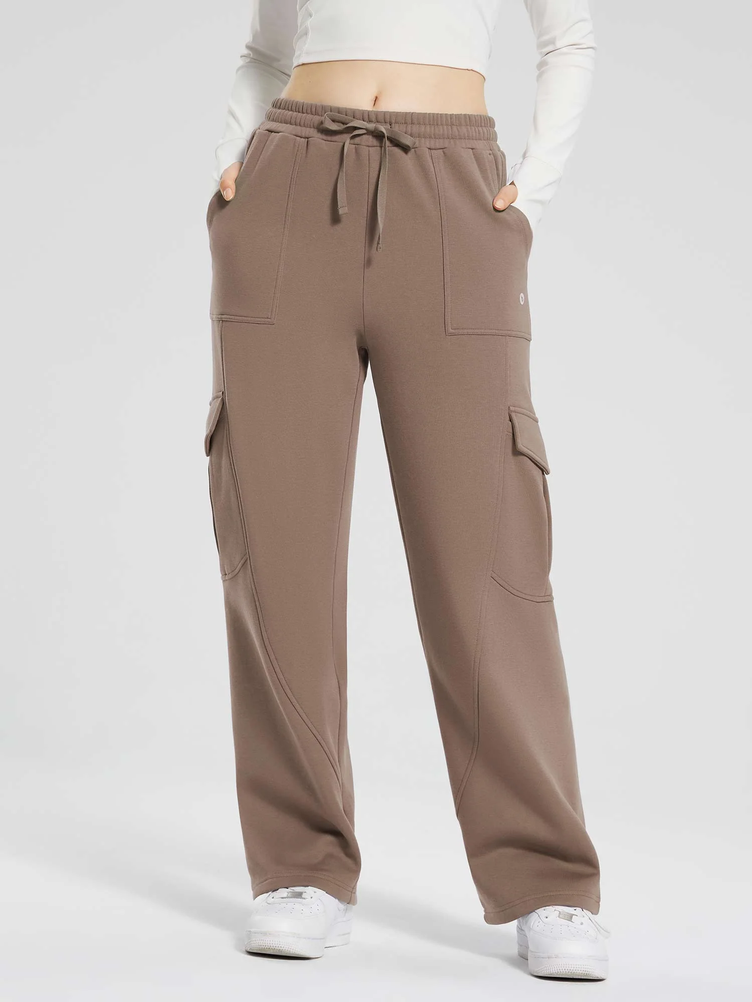 Evergreen Fleece Multi-Pocket Cargo Pants