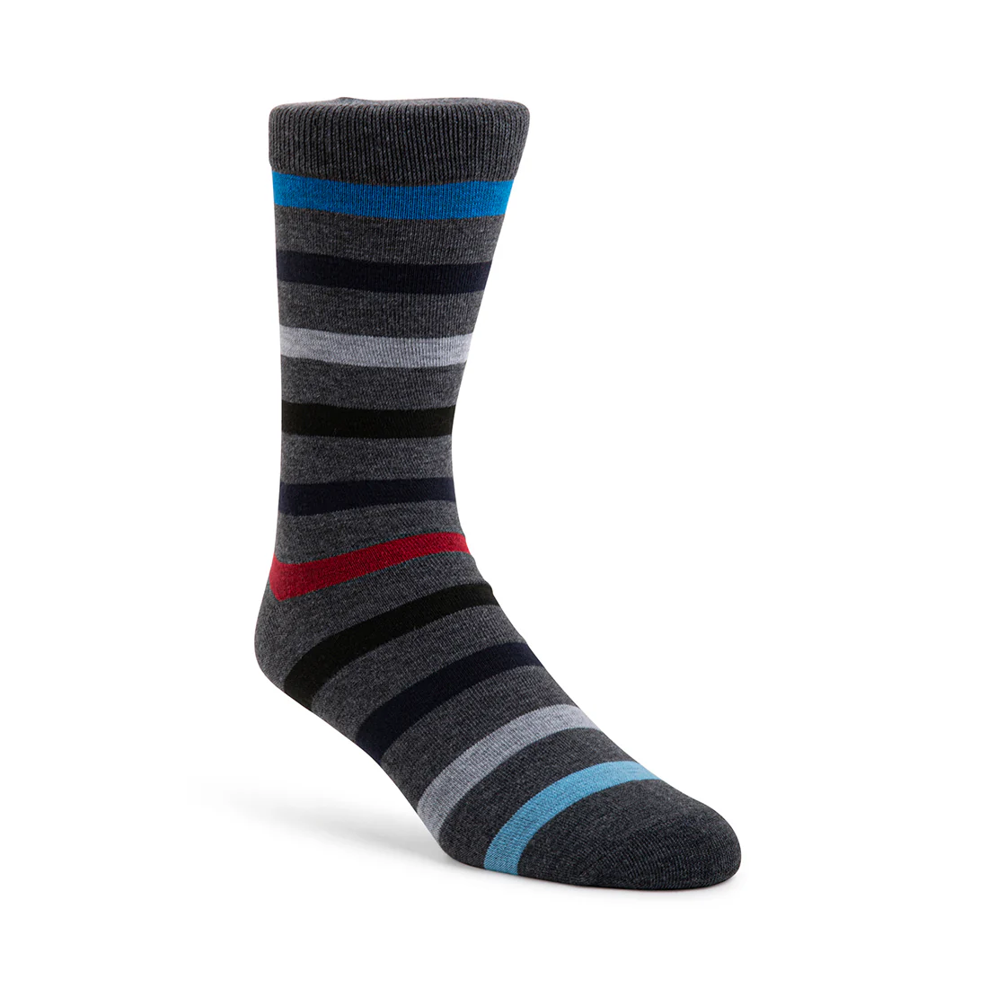 5PK MEN'S BLUE MULTI SOCKS