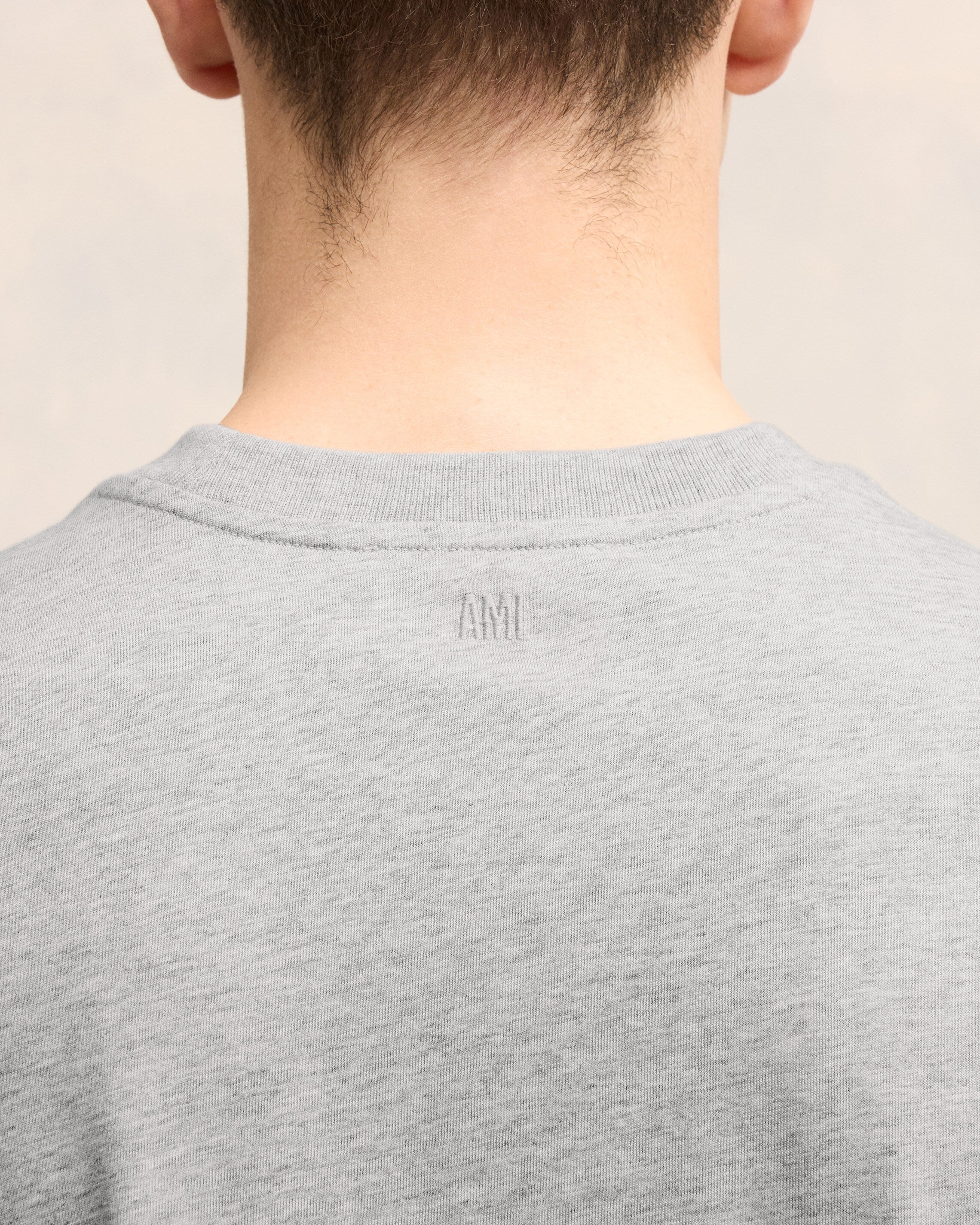 Grey Cotton Ami de Coeur T-Shirt