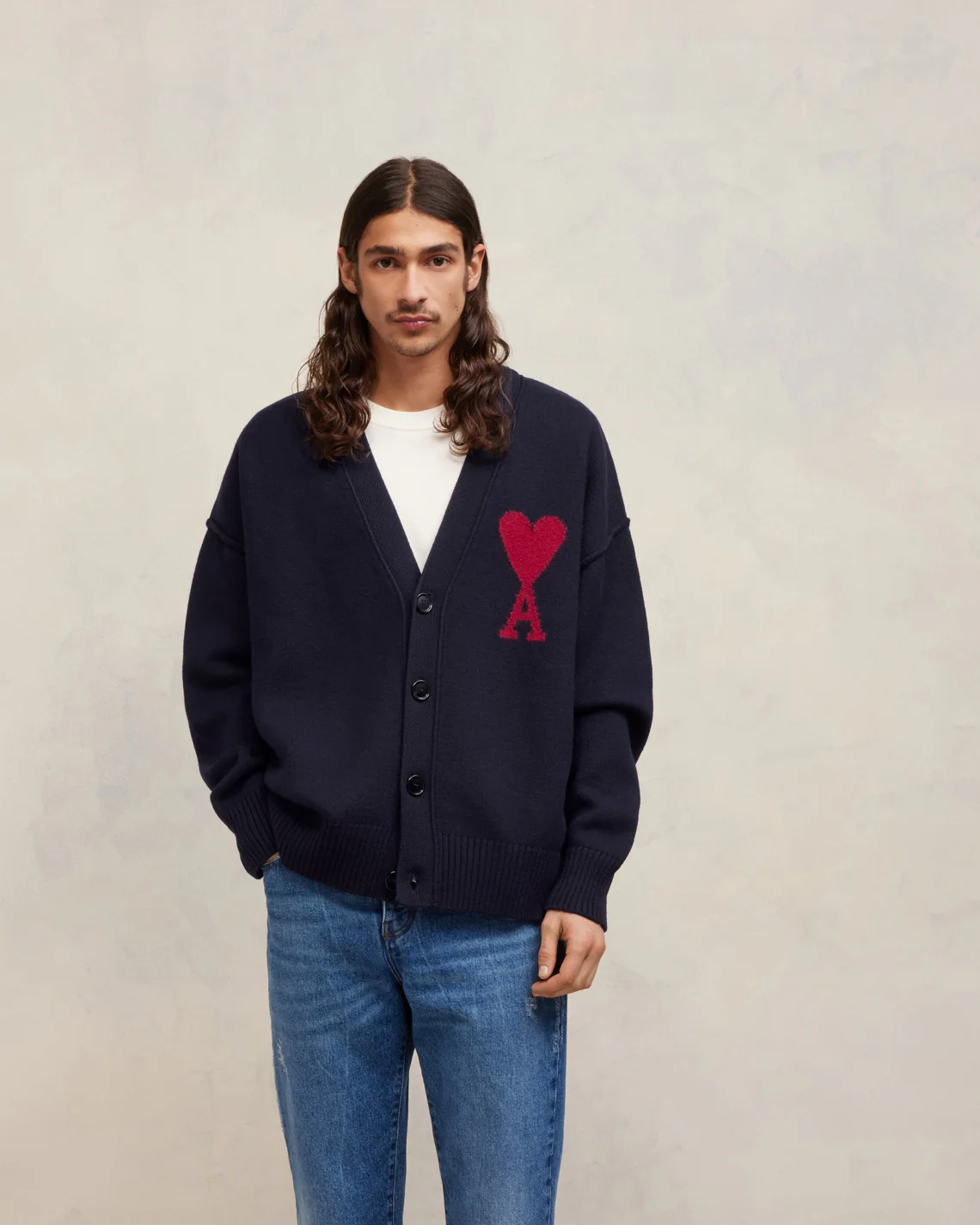 Red Ami de Coeur Cardigan