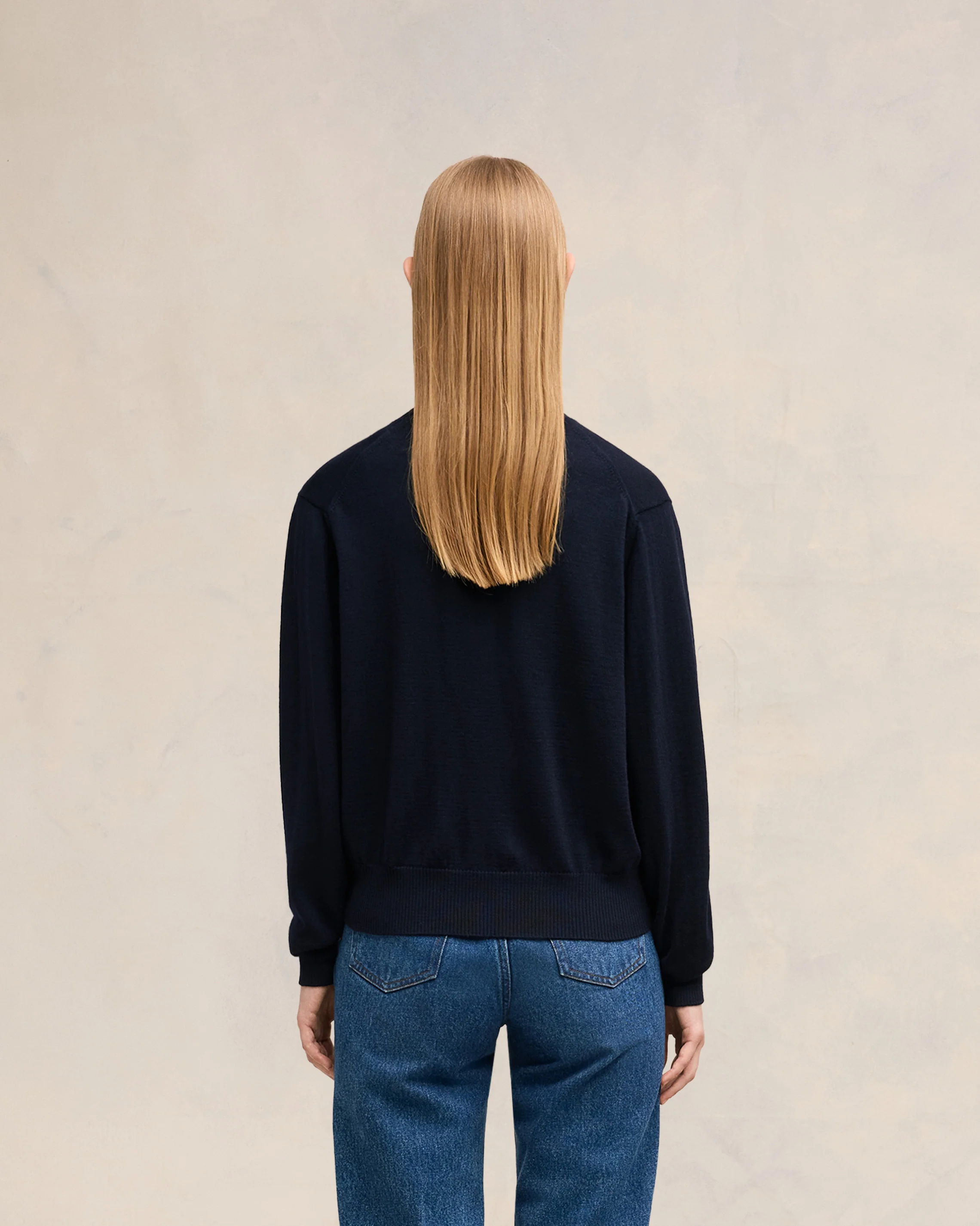 Navy Wool Ami de Coeur Cardigan