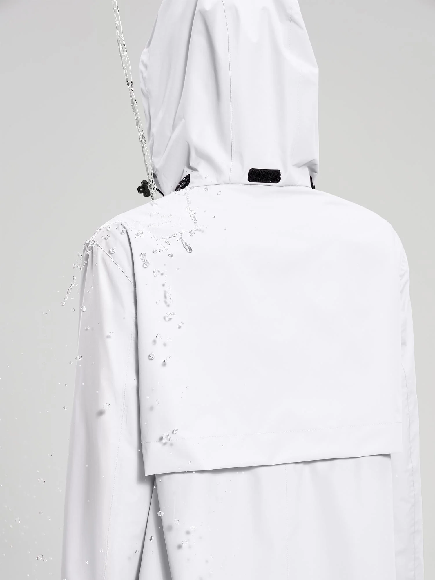 Flyleaf Mid-Length Hooded Waterproof Jacket