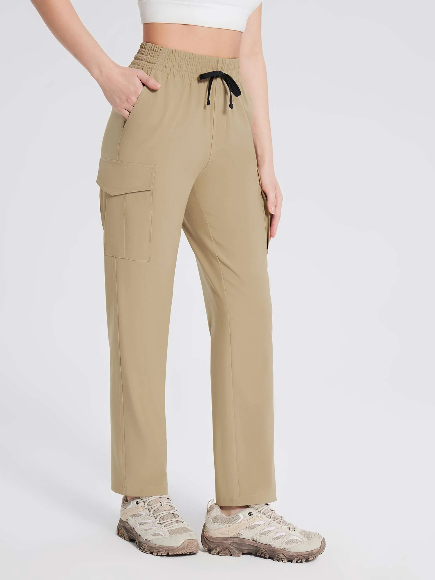 Laureate Utility Big Pocket Straight-Leg Pants