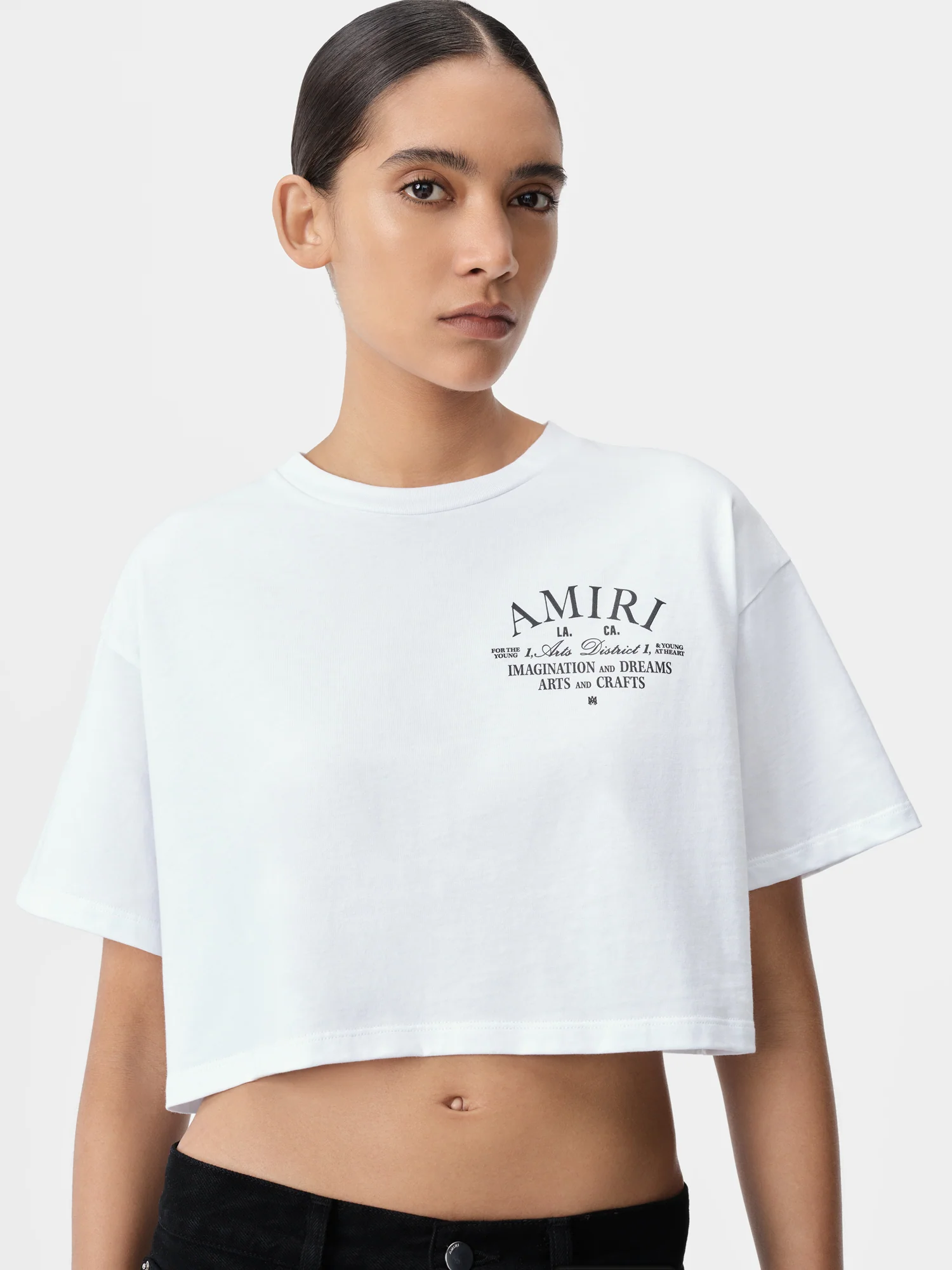 WOMEN - WOMEN'S ARTS DISTRICT CROPPED TEE - White