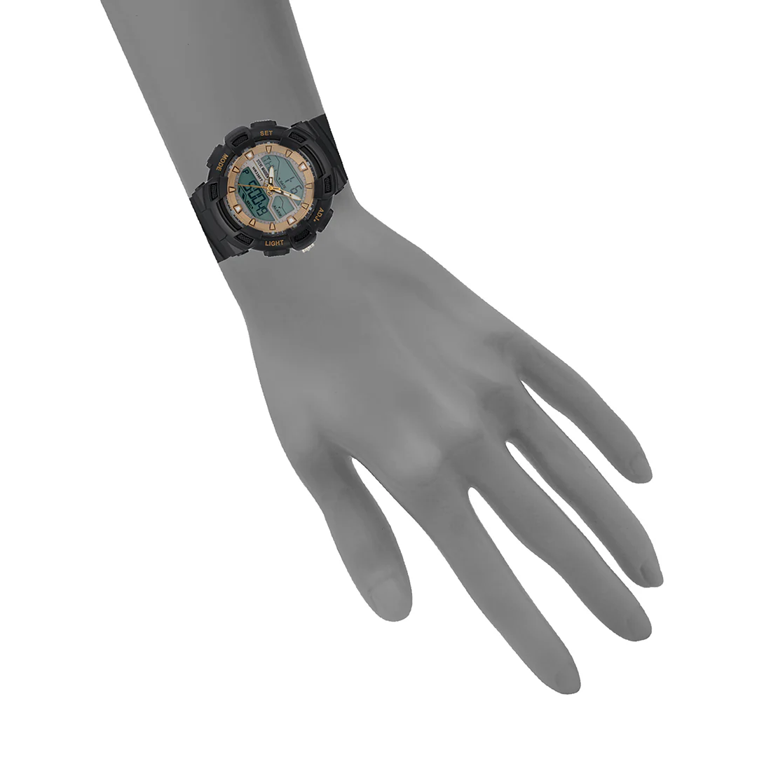 OVERSIZED SPORT WATCH BLACK MULTI