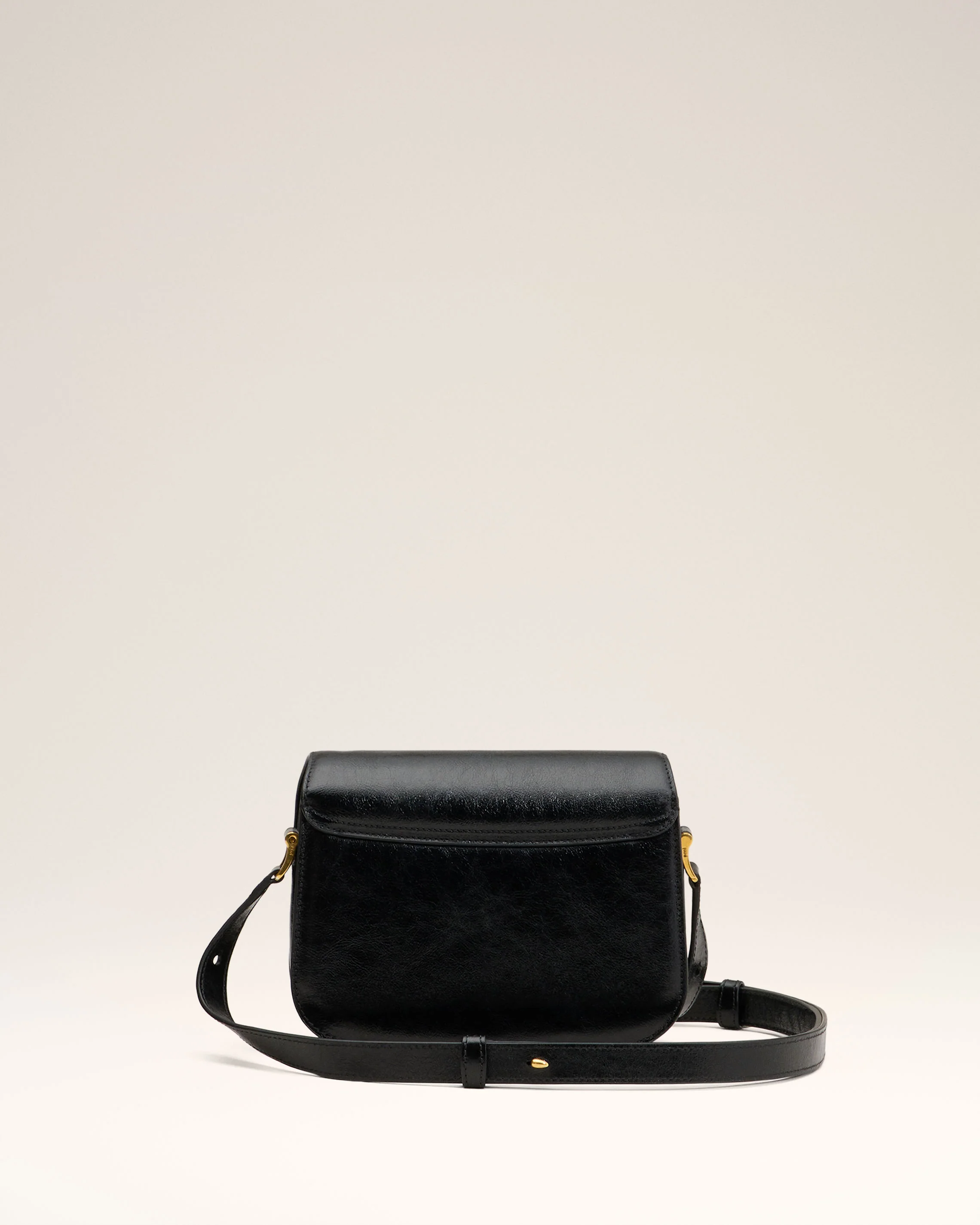Black Leather Paris Paris Bag