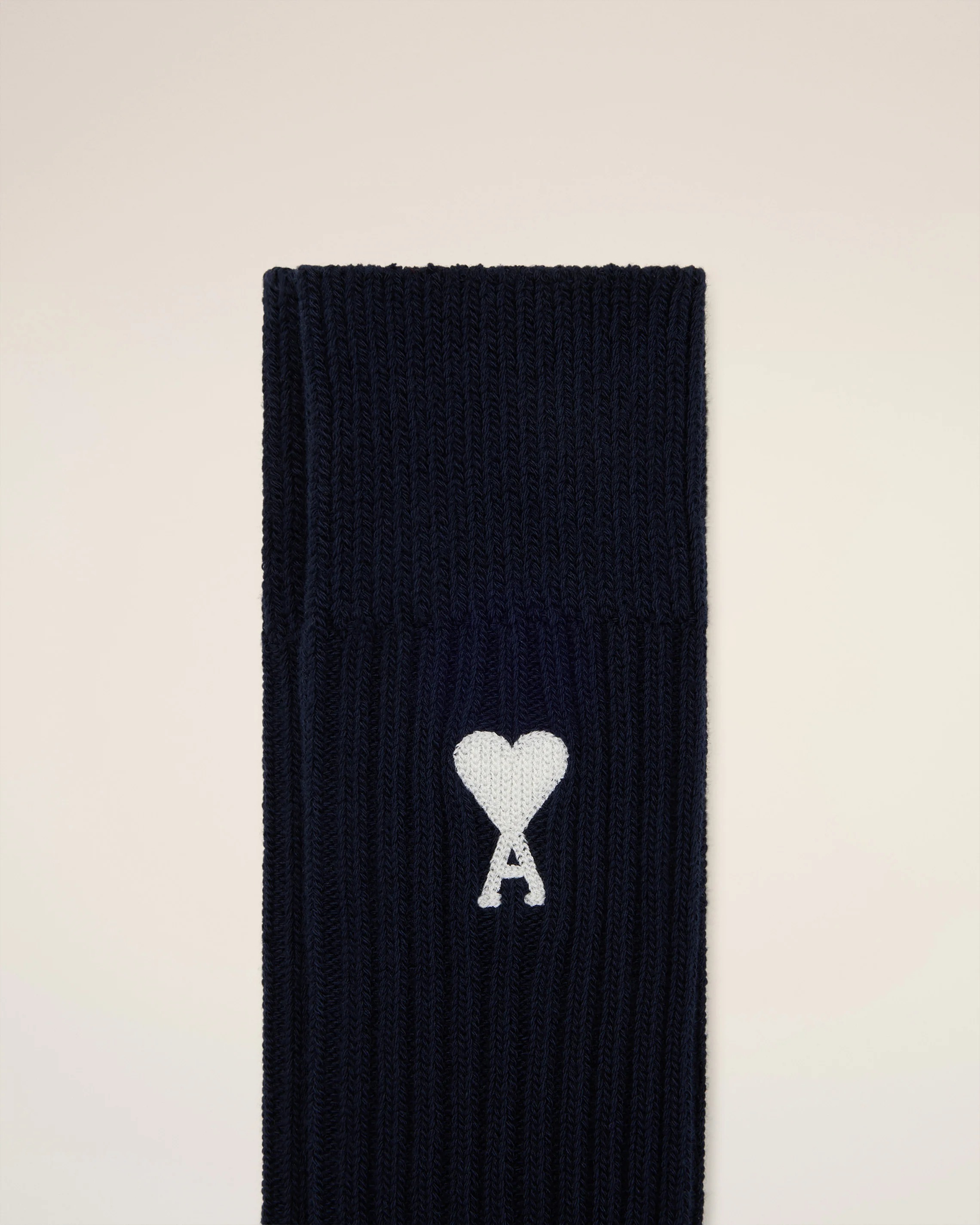 Navy Blended Cotton Ami de Coeur Socks