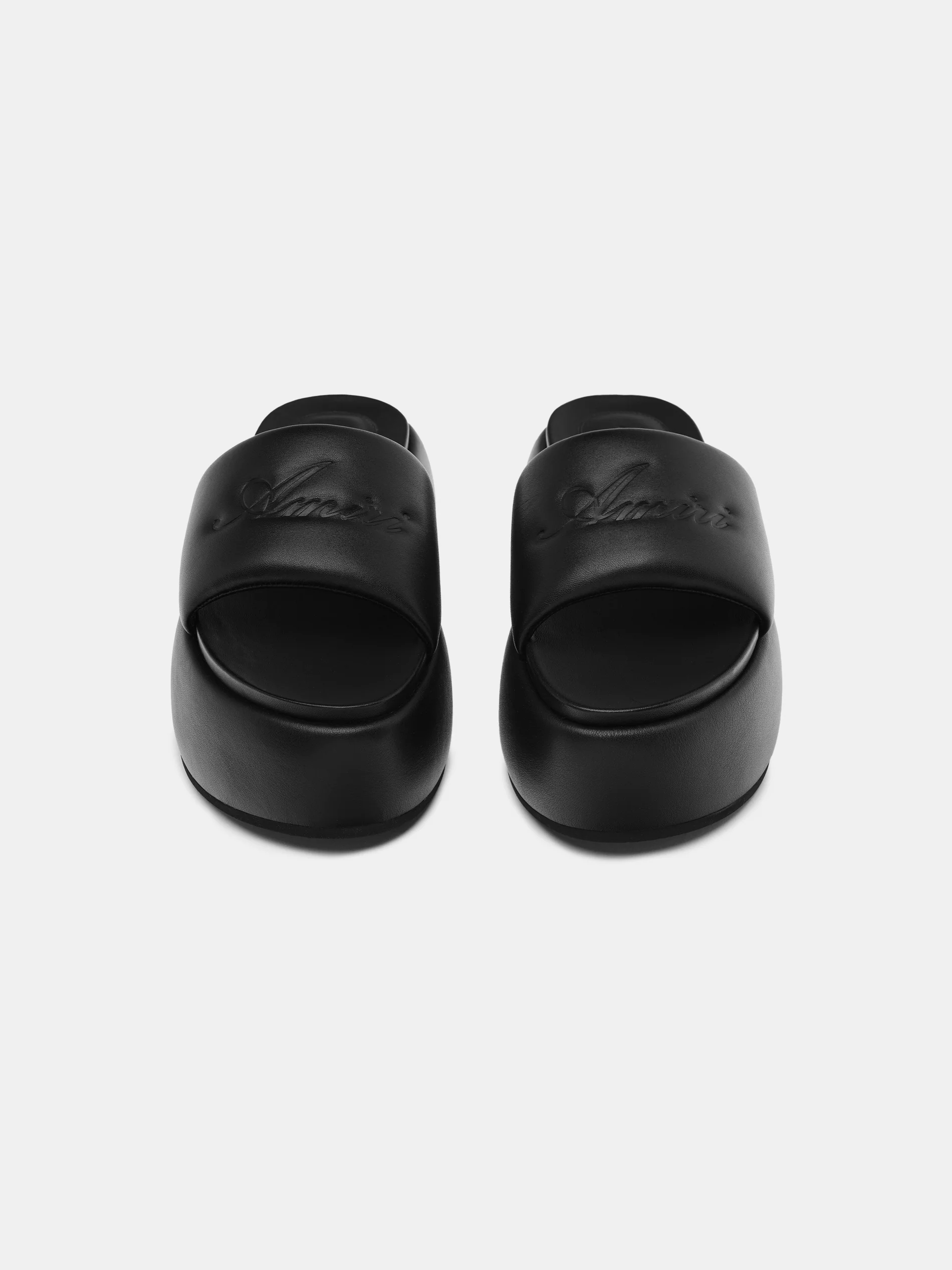 WOMEN - WOMEN'S AMIRI SCRIPT PLATFORM SANDAL - Black