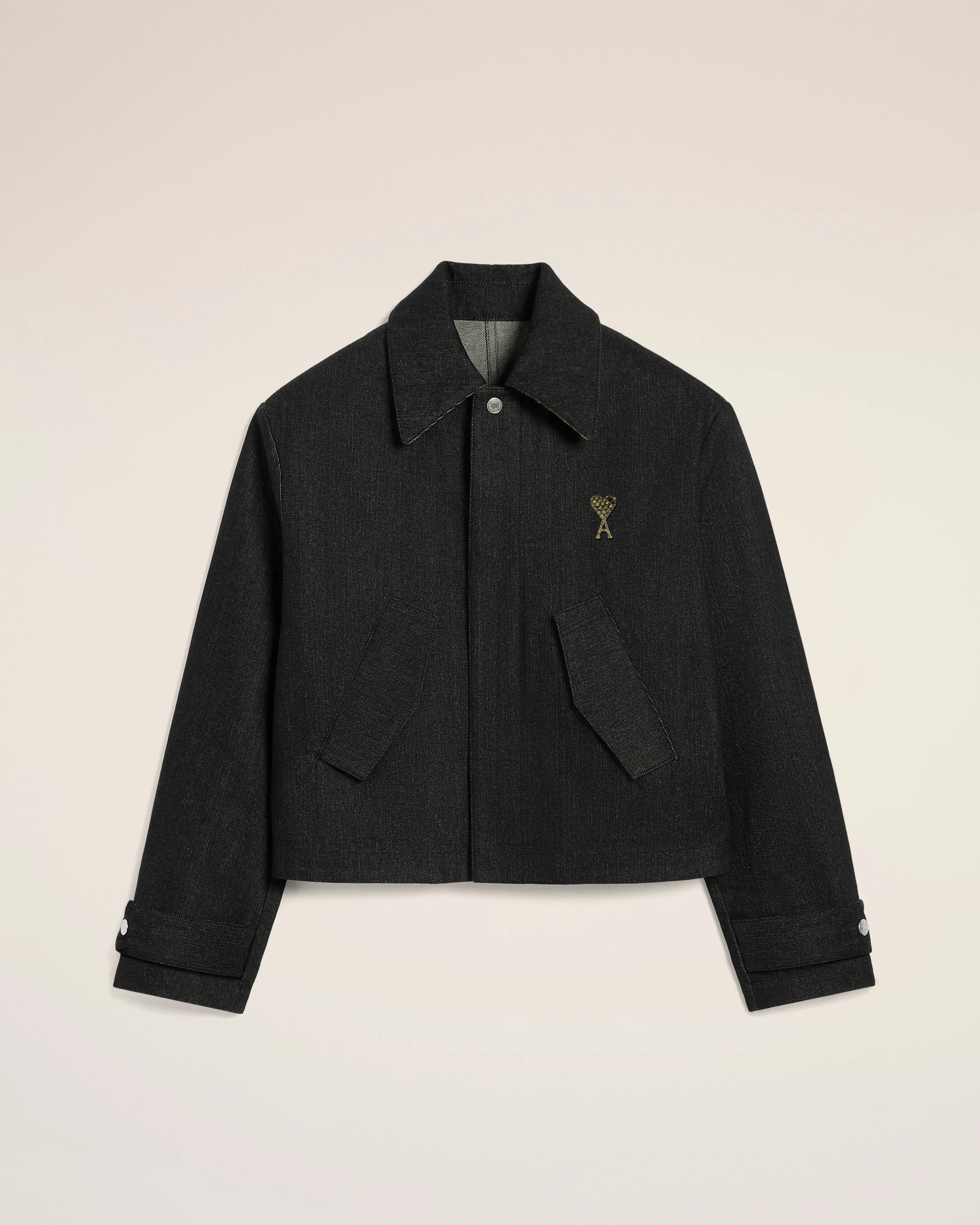 Black Denim Short Jacket