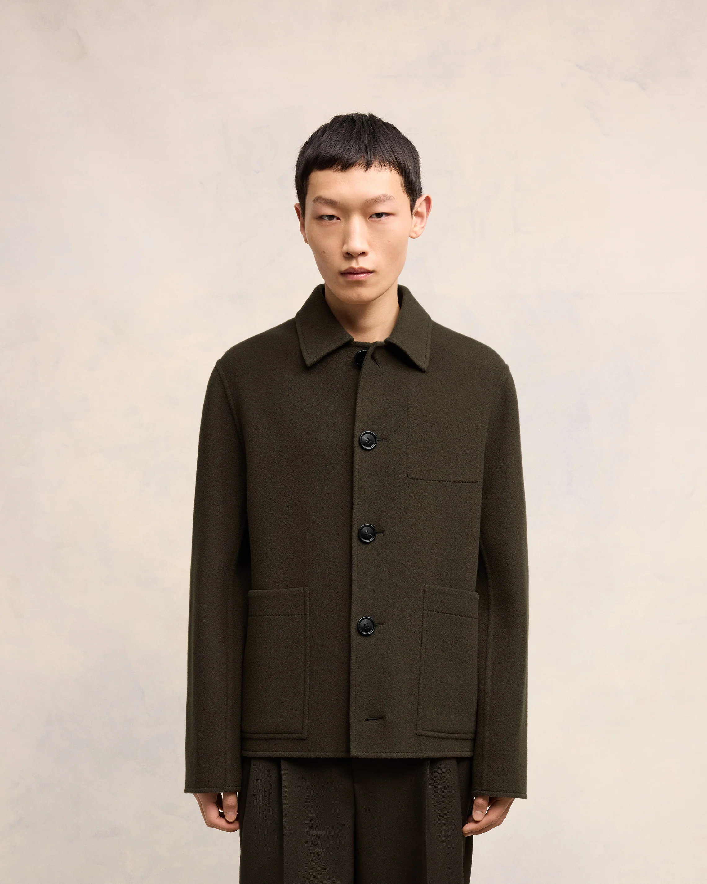 Boxy Buttoned Jacket