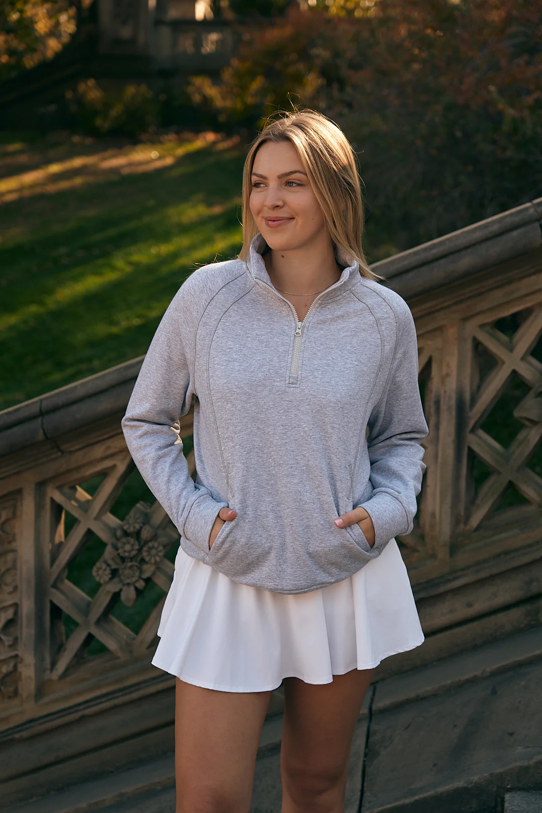 Evergreen Cozy Fleece Half-Zip Pullover