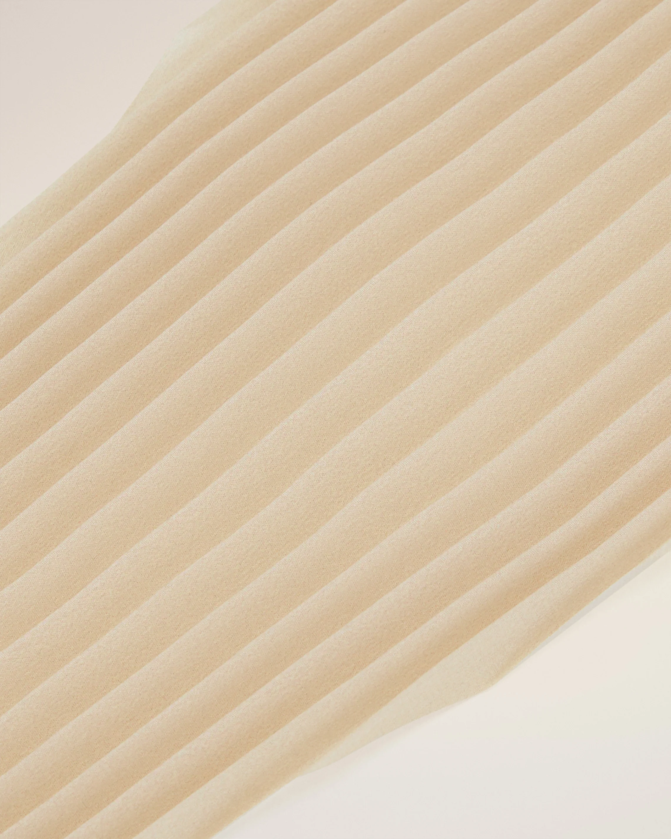 Beige Pleated Diamond Shaped Scarf