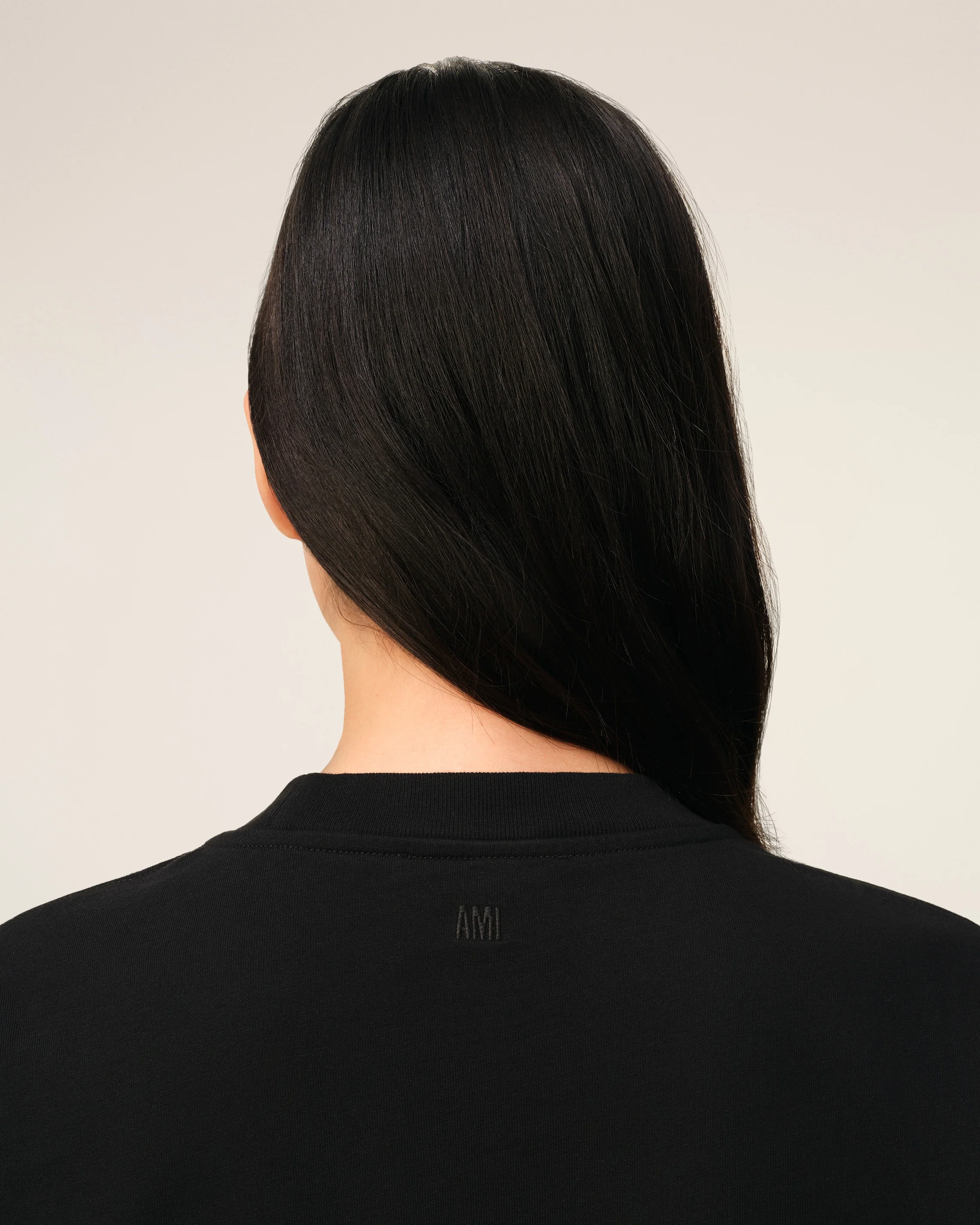 Black Cotton Ami de Coeur T-shirt