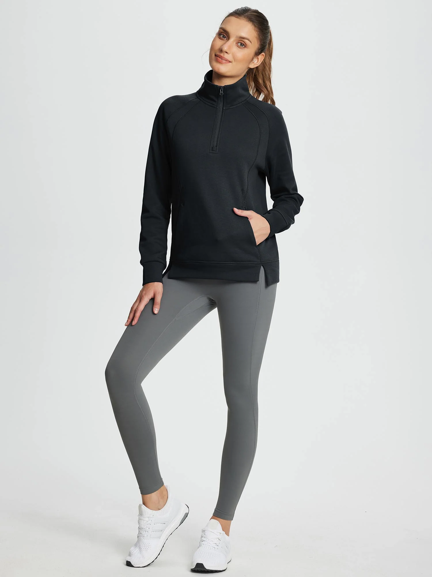 Evergreen Cozy Fleece Half-Zip Pullover