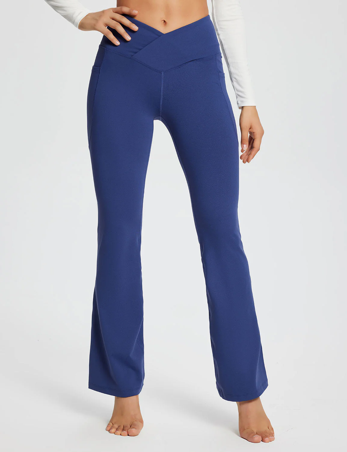 Laureate 32'' Crossover High-Rise Flared Pants