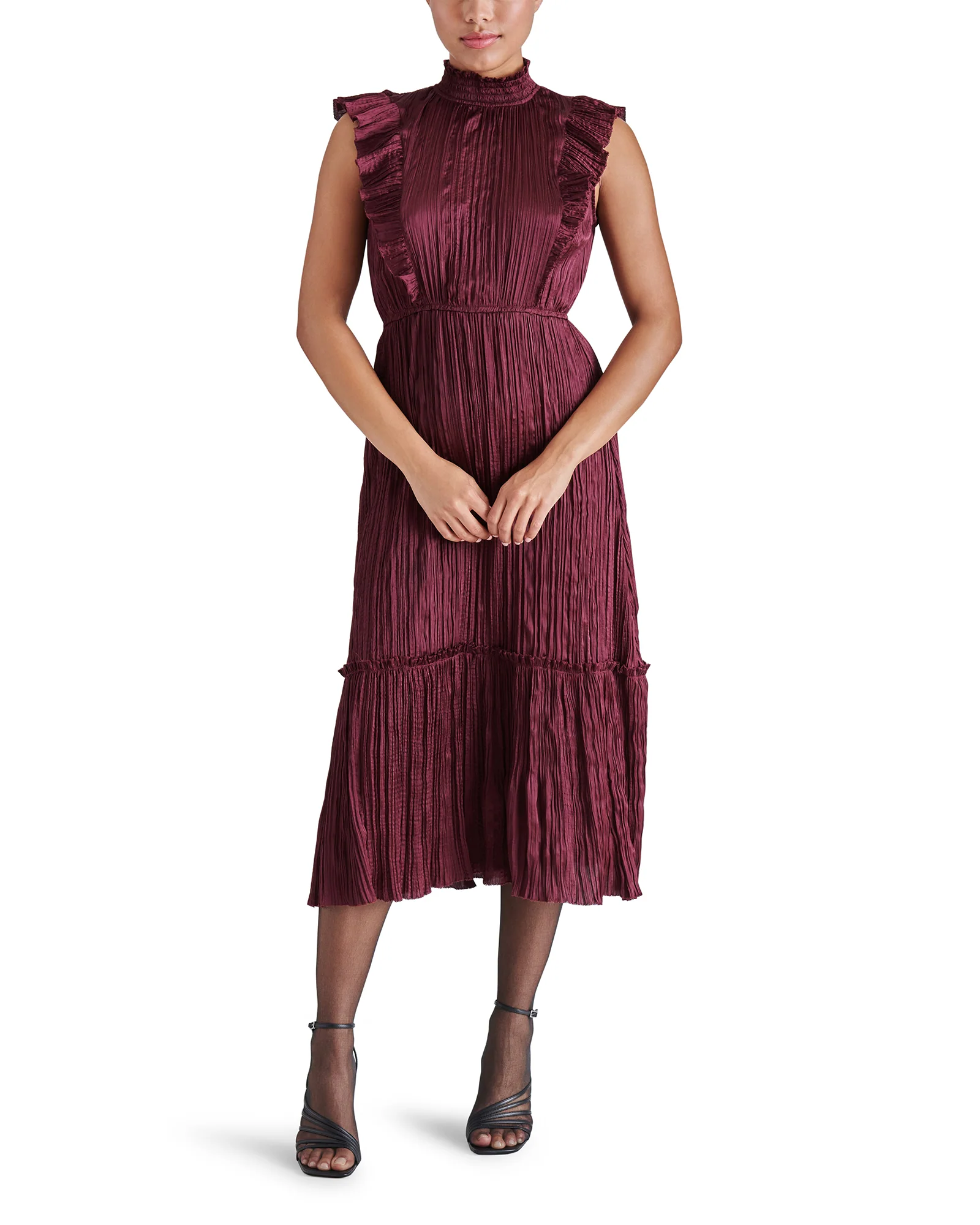 WEDNESDAY DRESS BURGUNDY