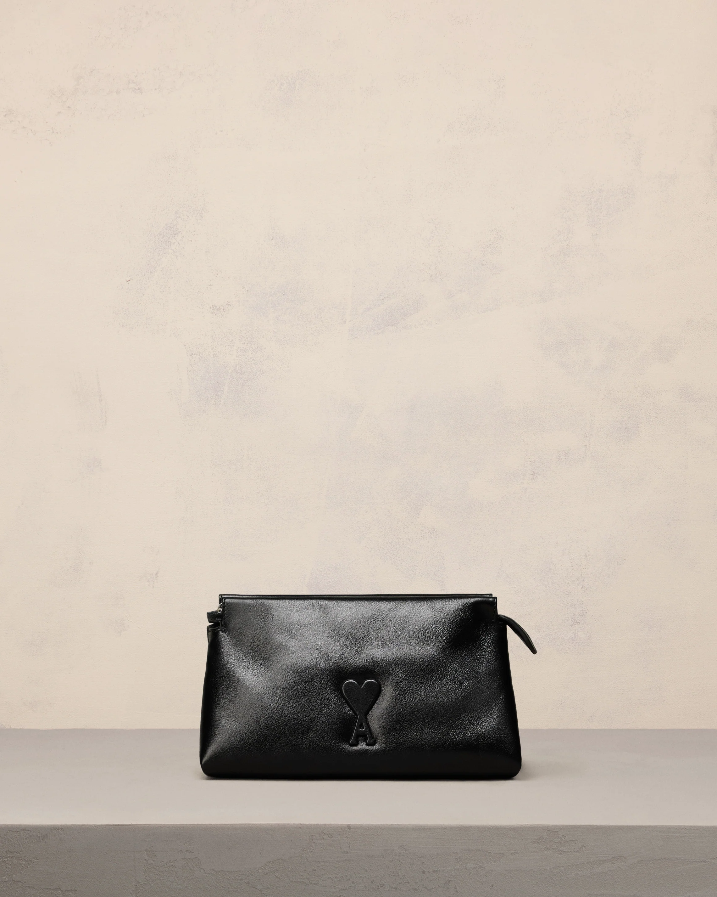 Black Leather Voulez-Vous Pouch