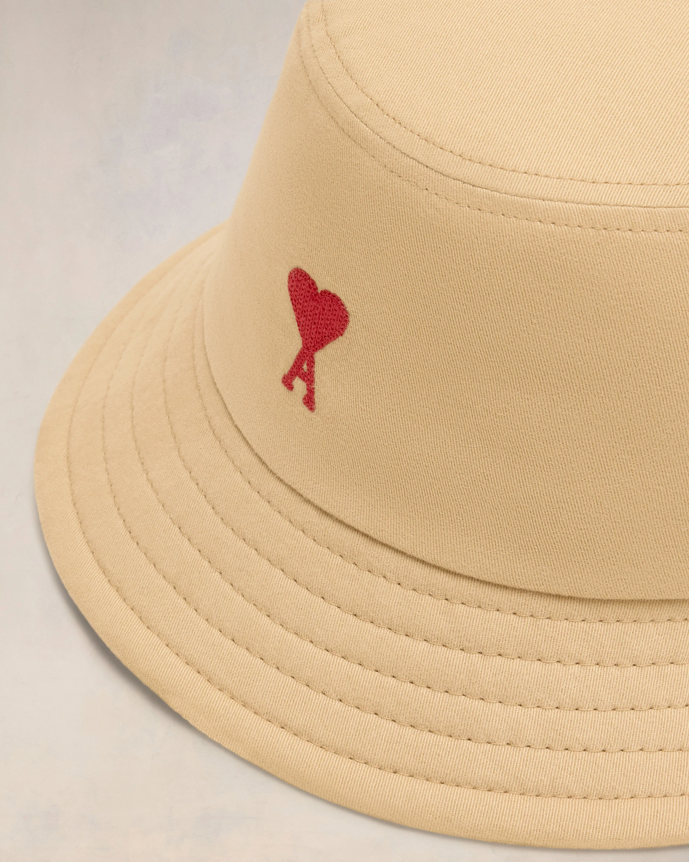 Red Ami de Coeur Embroidery Bucket Hat