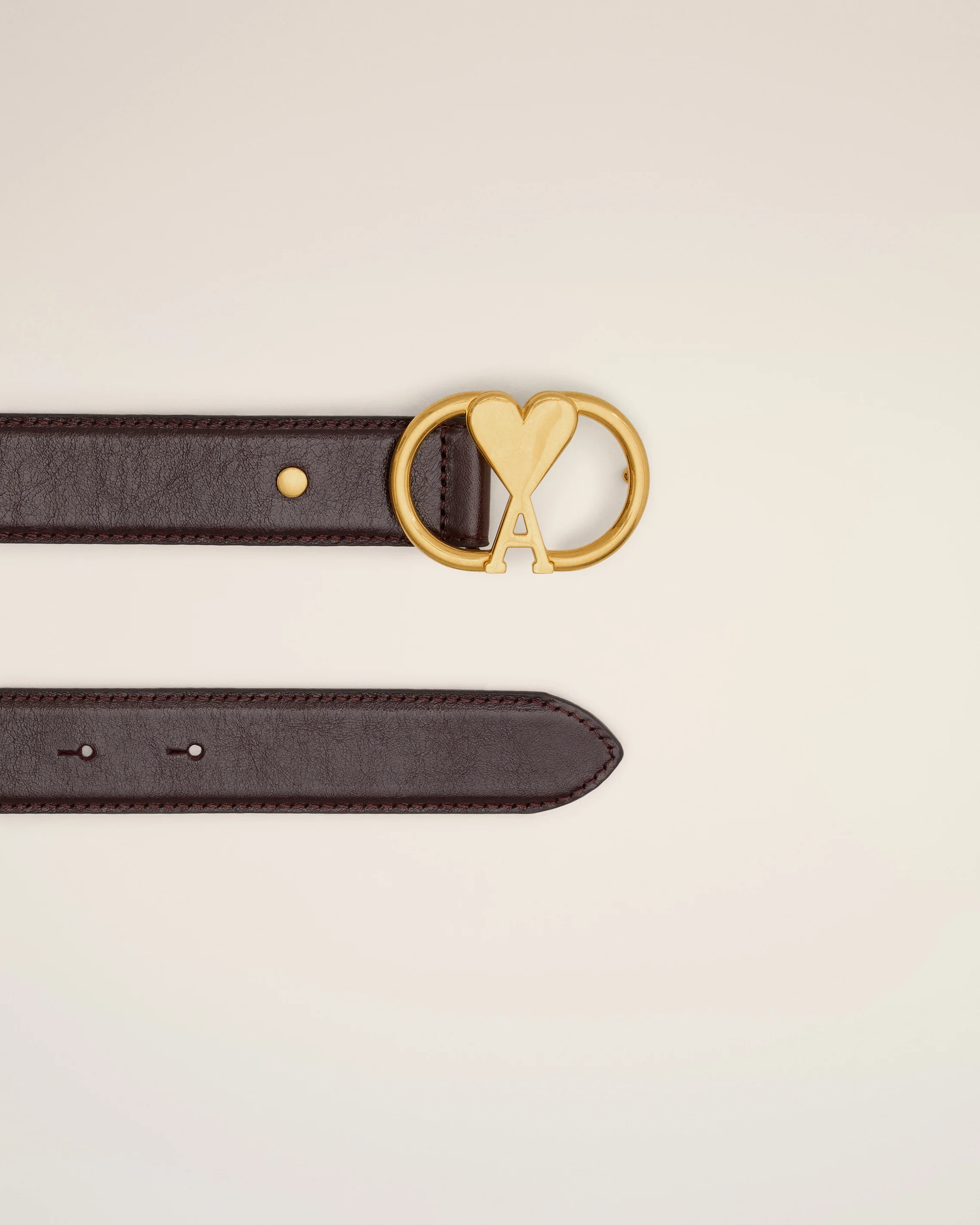 Red Leather Ami de Coeur Belt