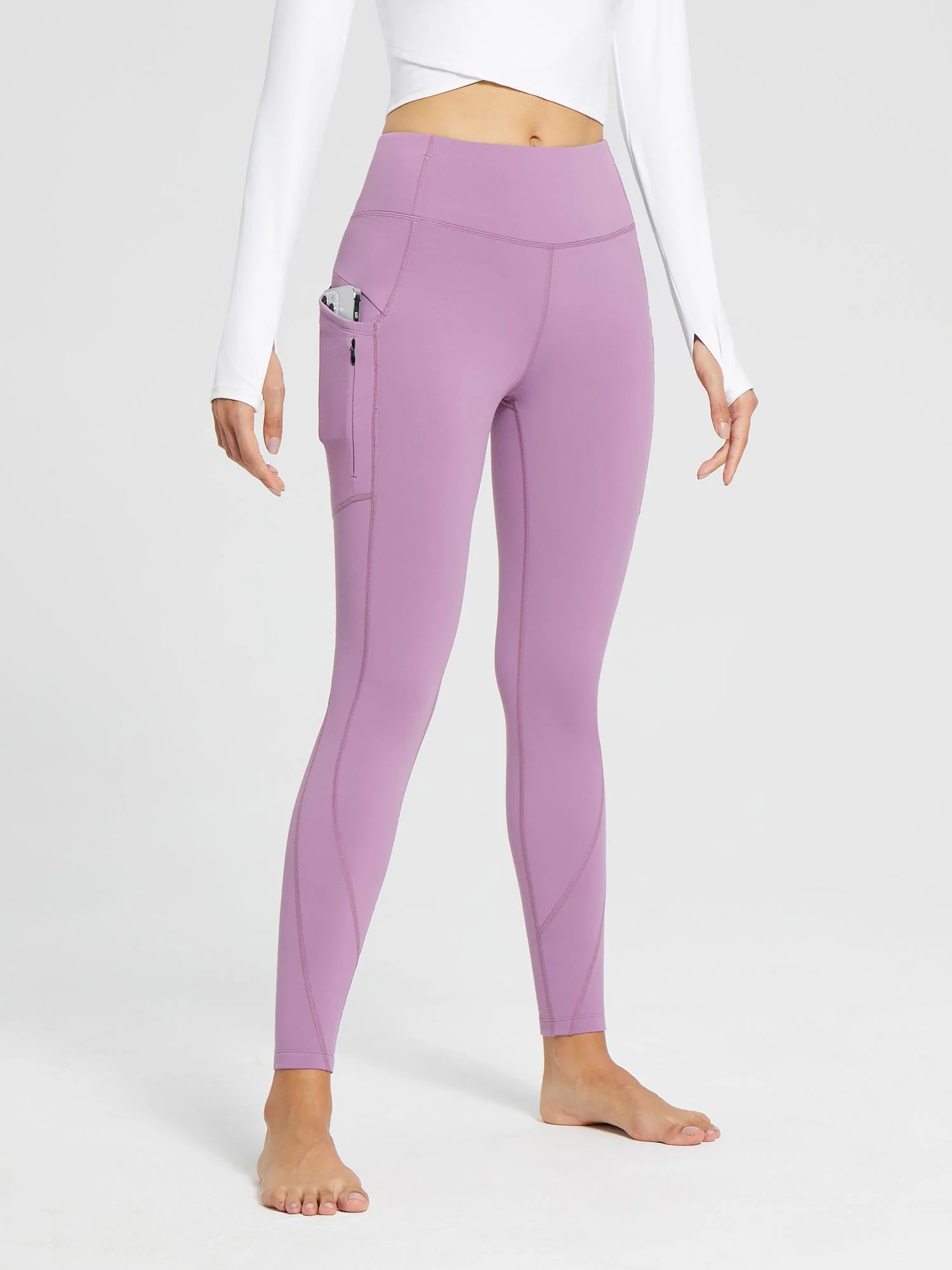 Laureate Fleece-Lined High Rise Pocket Leggings