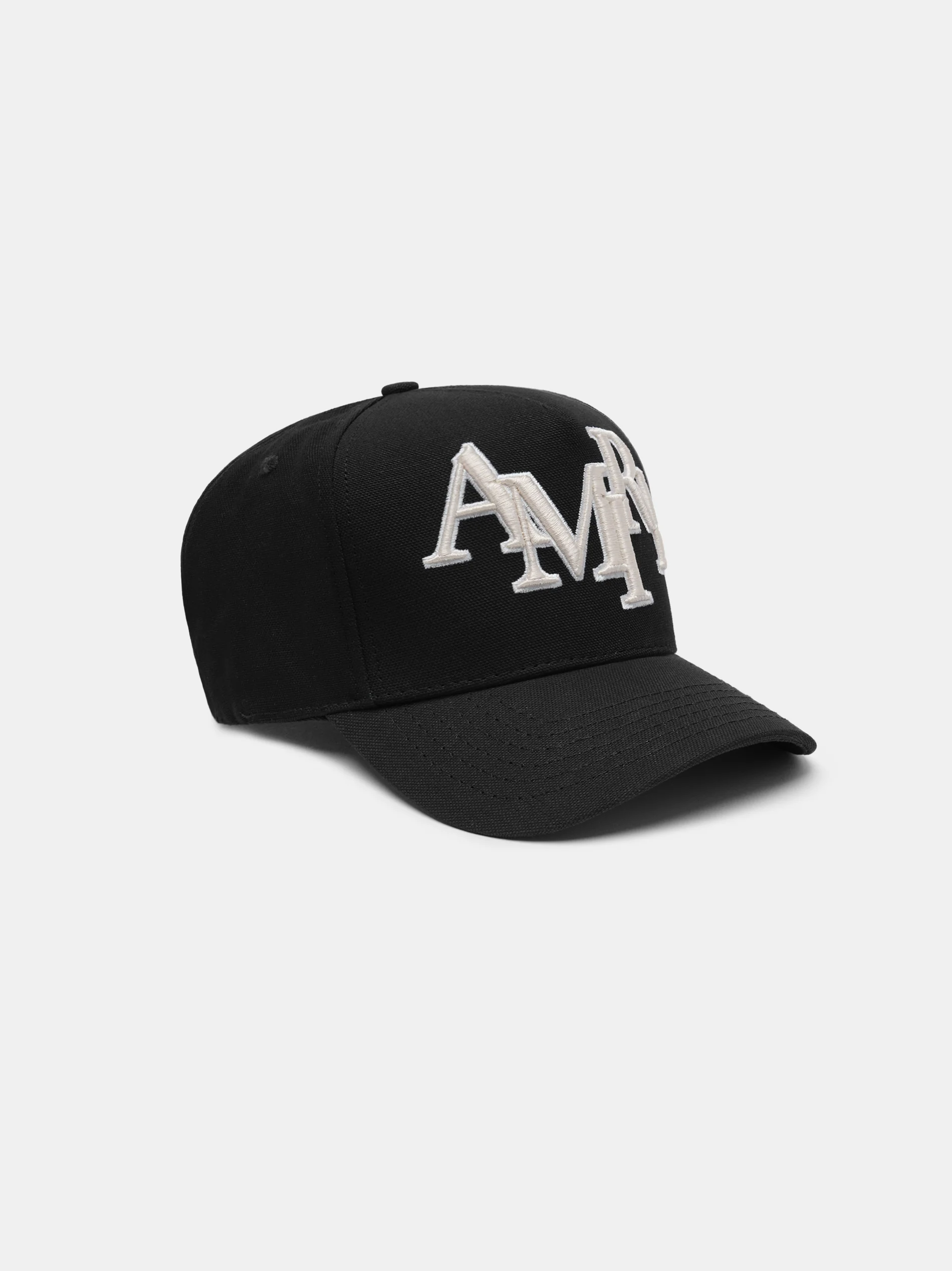 STAGGERED AMIRI CANVAS HAT - Black