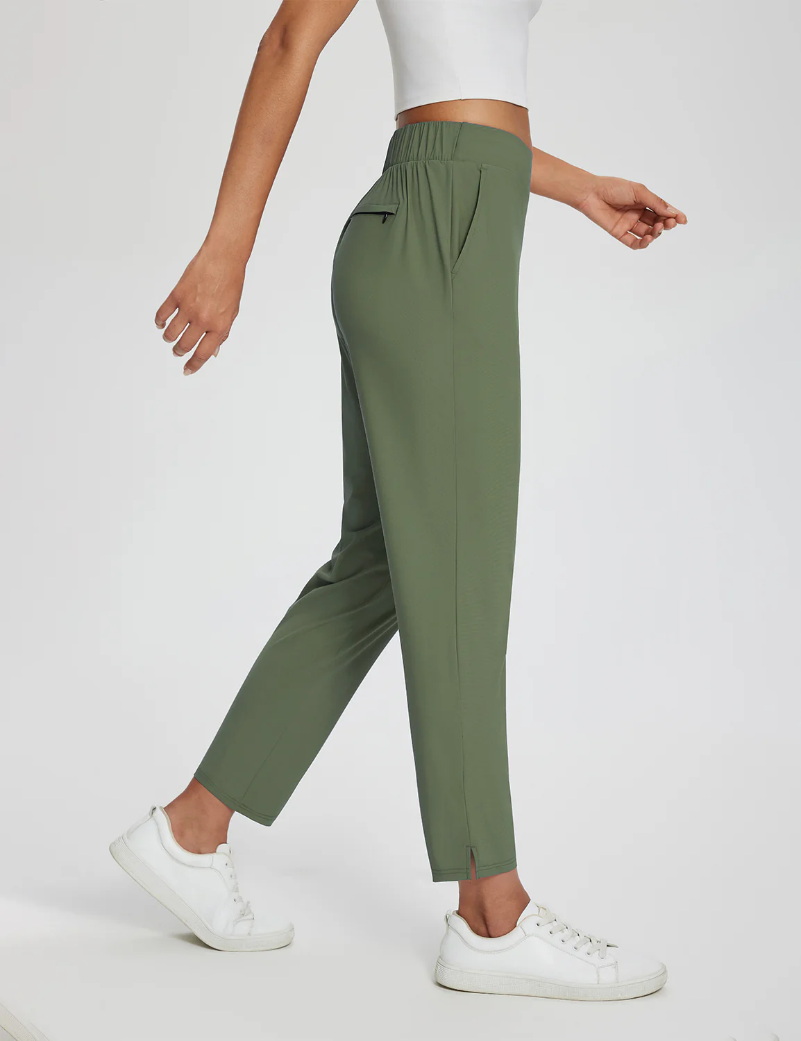 Flyleaf Ankle-length High-rise Pants