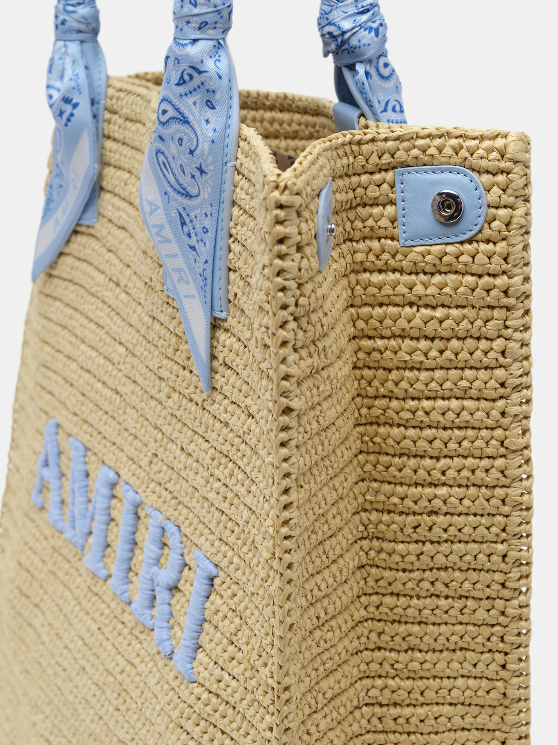 AMIRI RAFFIA TOTE - Blue