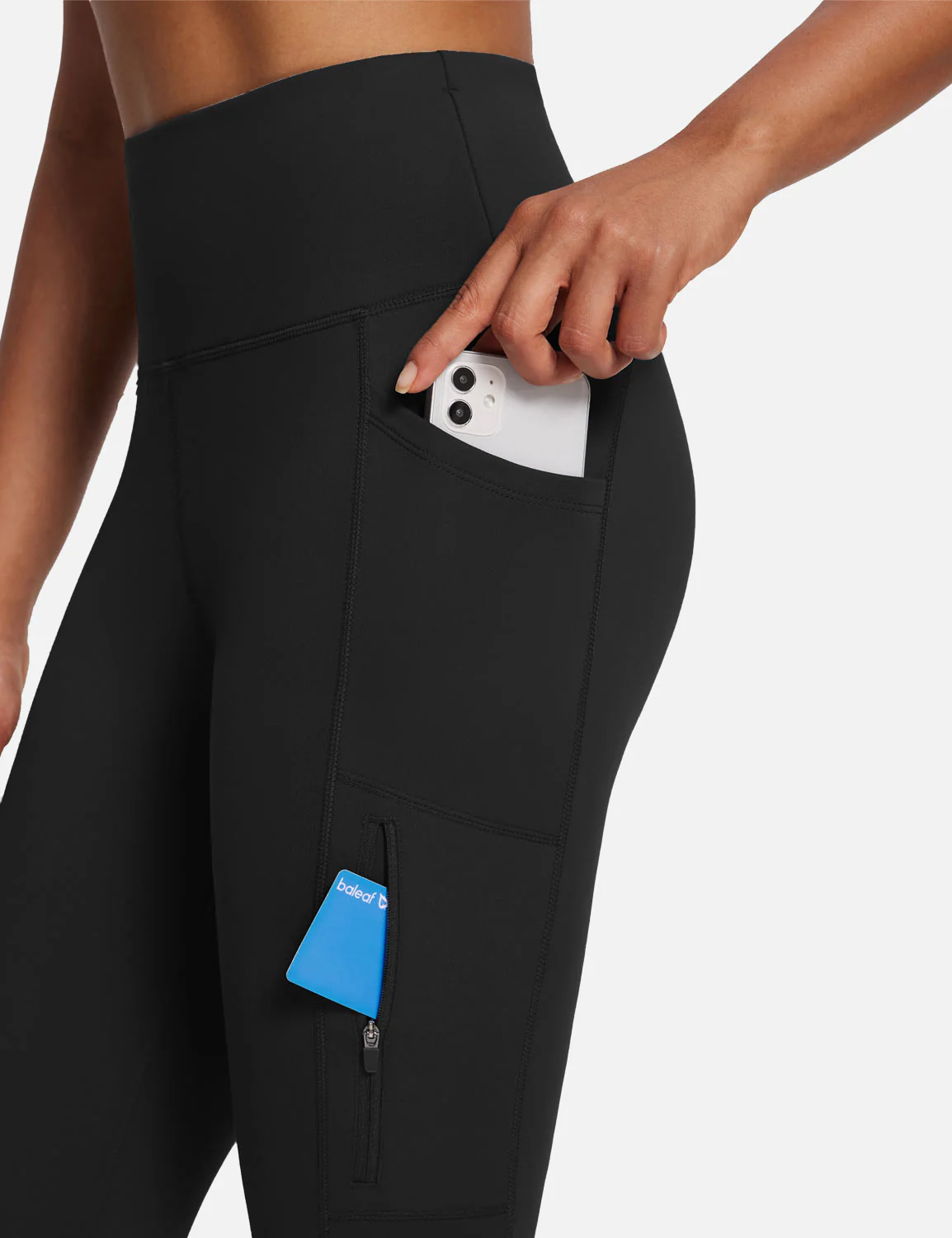 Laureate High-Rise Zipper Pockets Thermal Leggings