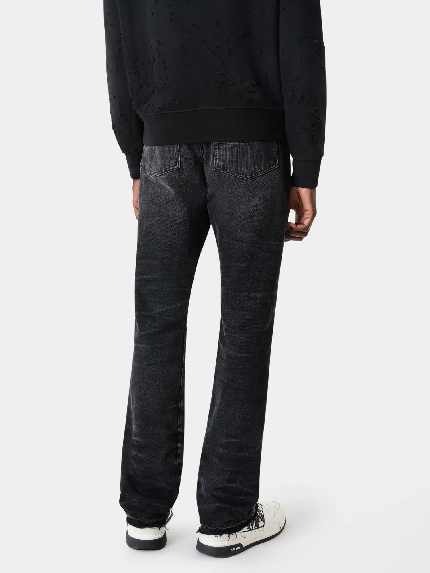 RELEASE HEM STRAIGHT JEAN - Faded Black
