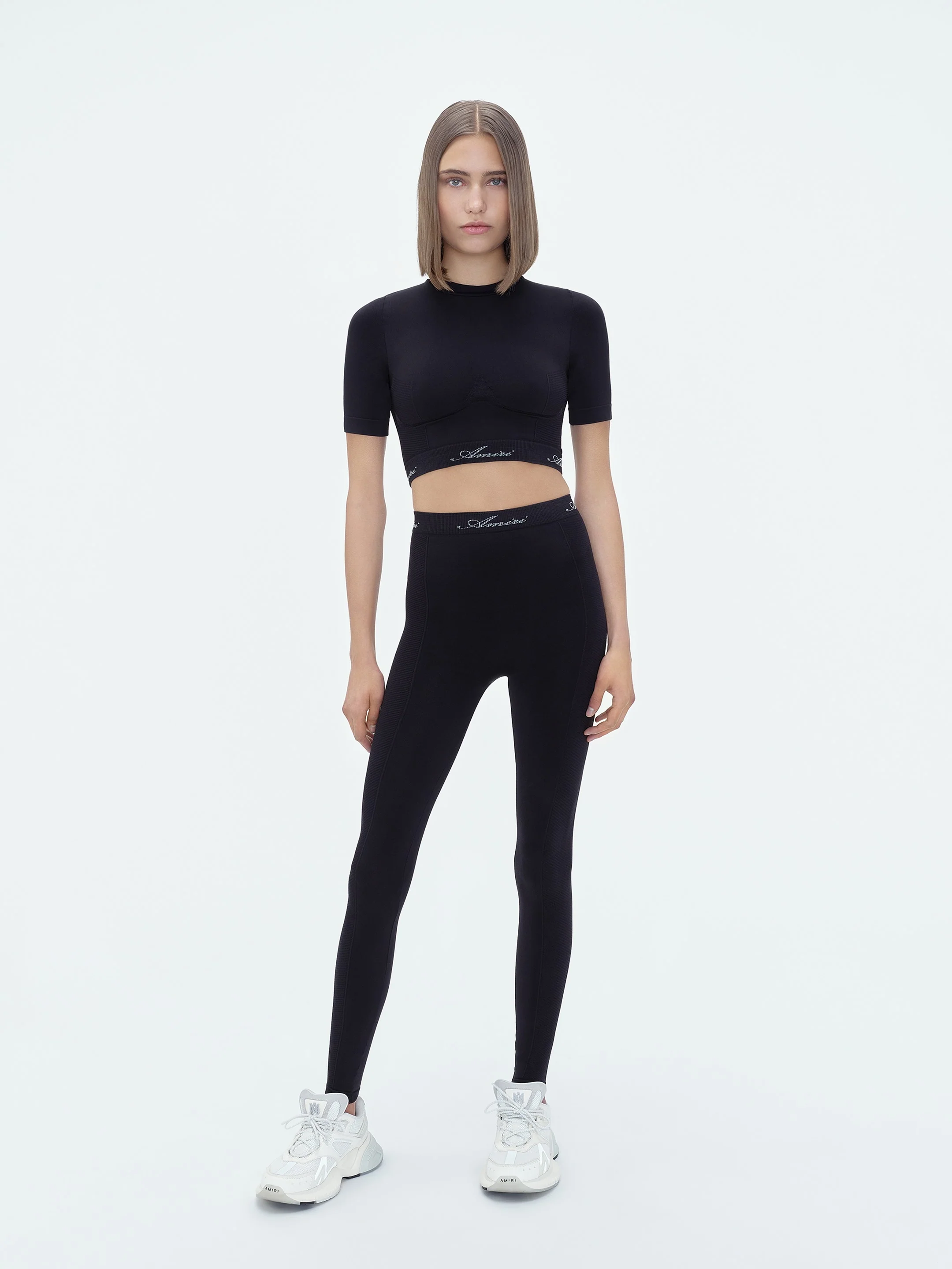WOMEN - WOMEN'S SEAMLESS LEGGINGS - Black