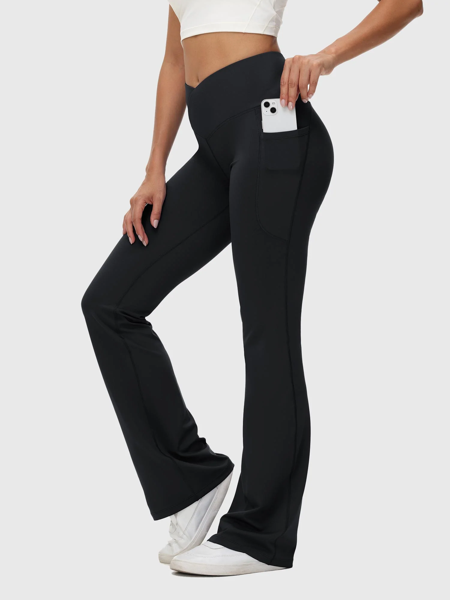 Laureate 34 Crossover High Rise Flared Pants