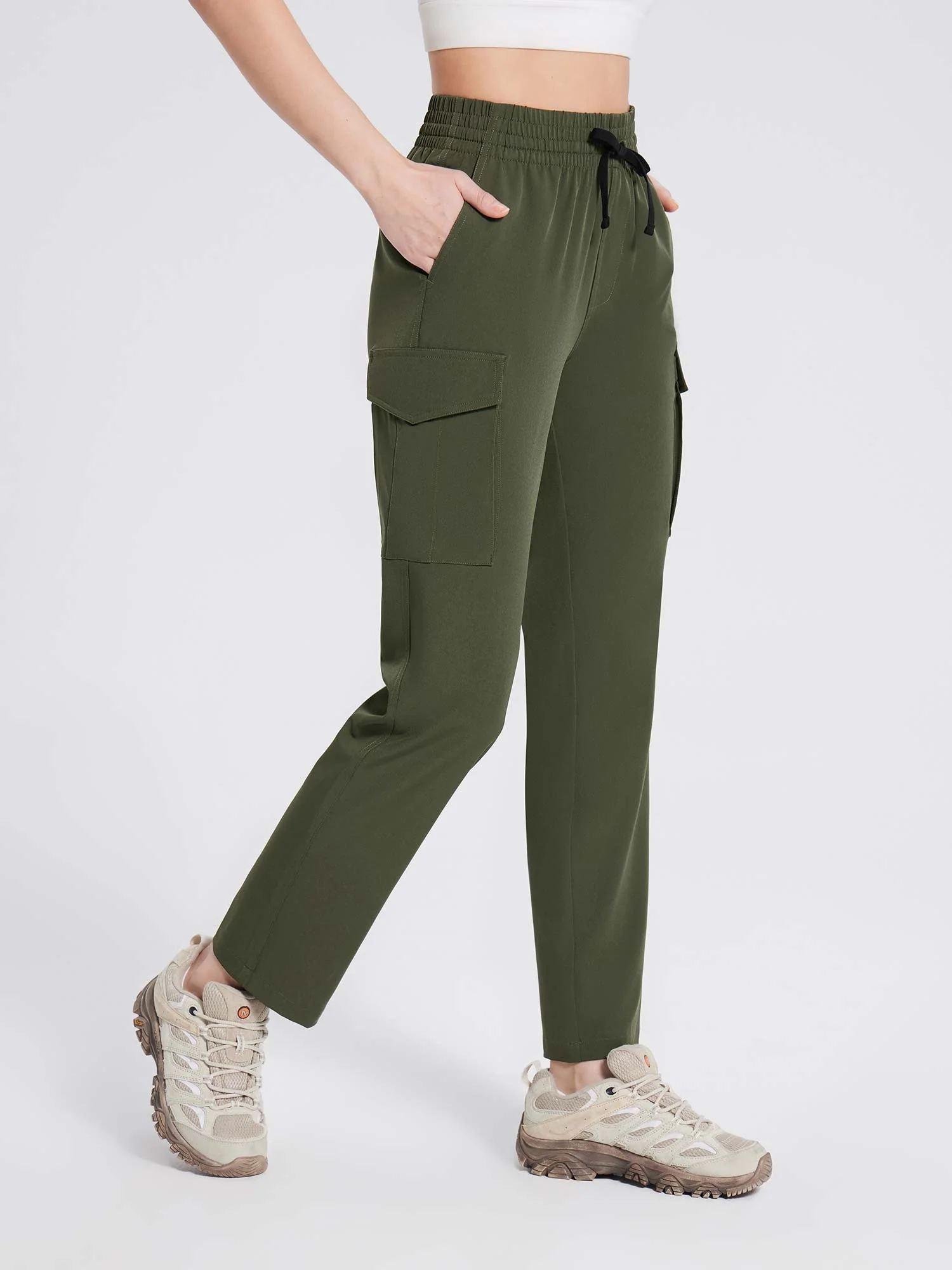 Laureate Utility Big Pocket Straight-Leg Pants