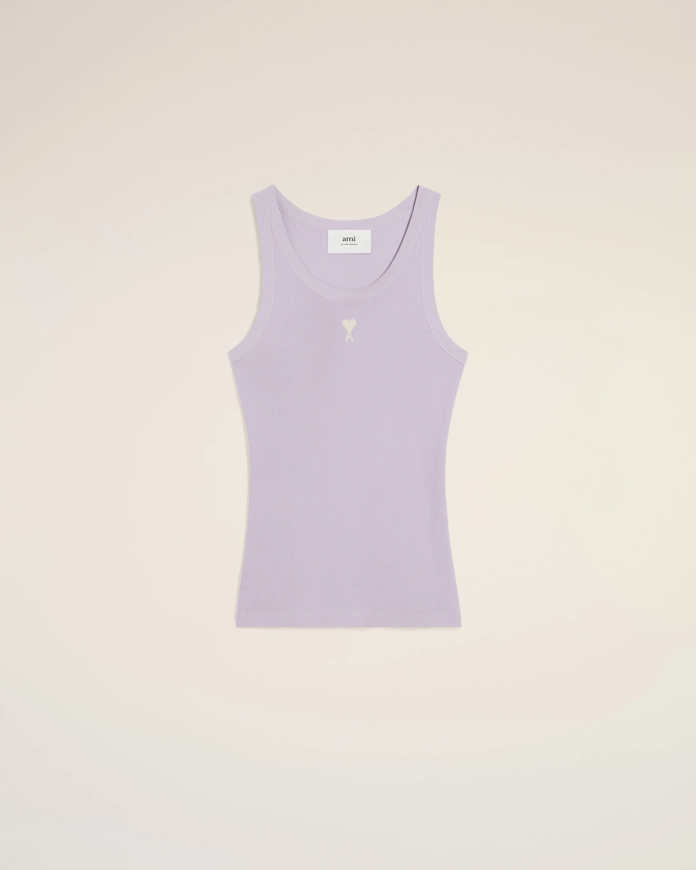Purple Cotton Rib Ami de Coeur Tanktop