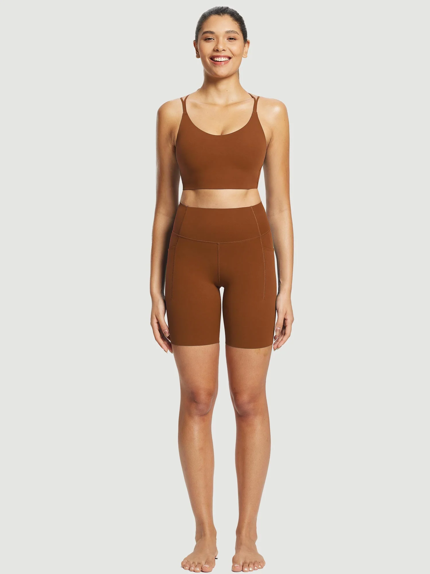 Freeleaf Cross-Strap Low-Impact Sports Bra