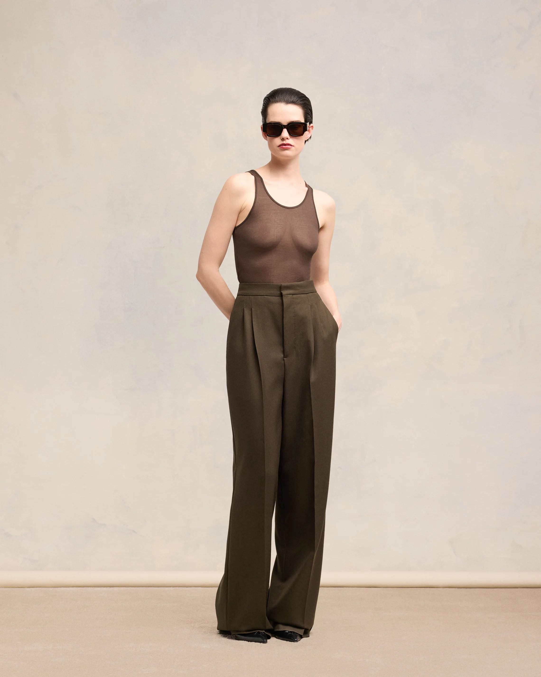 High Waist Large Trousers