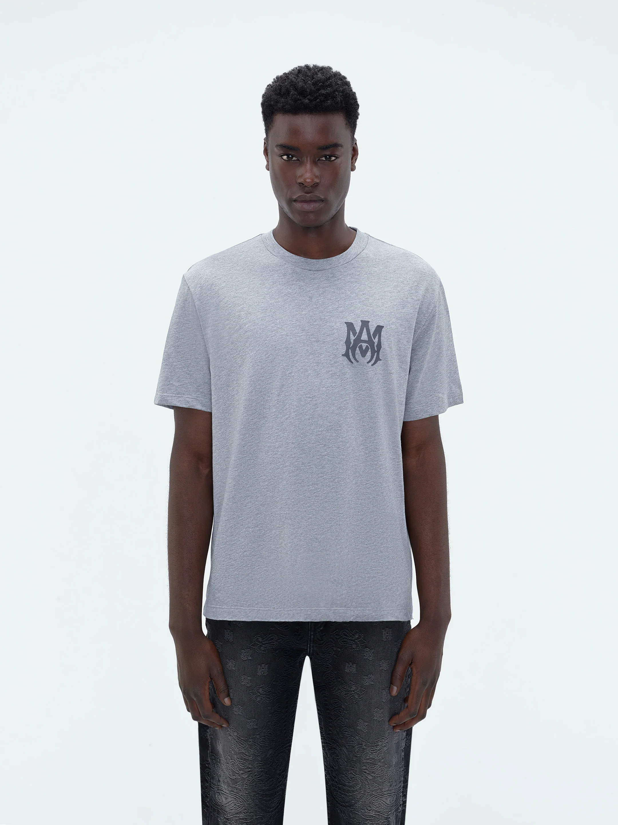MA LOGO TEE - Heather Grey