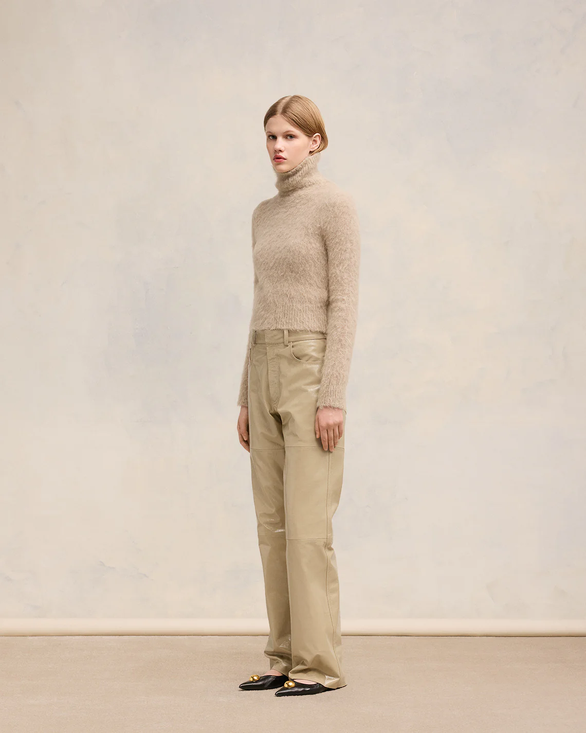 Alpaca Mohair Brushed Sweater