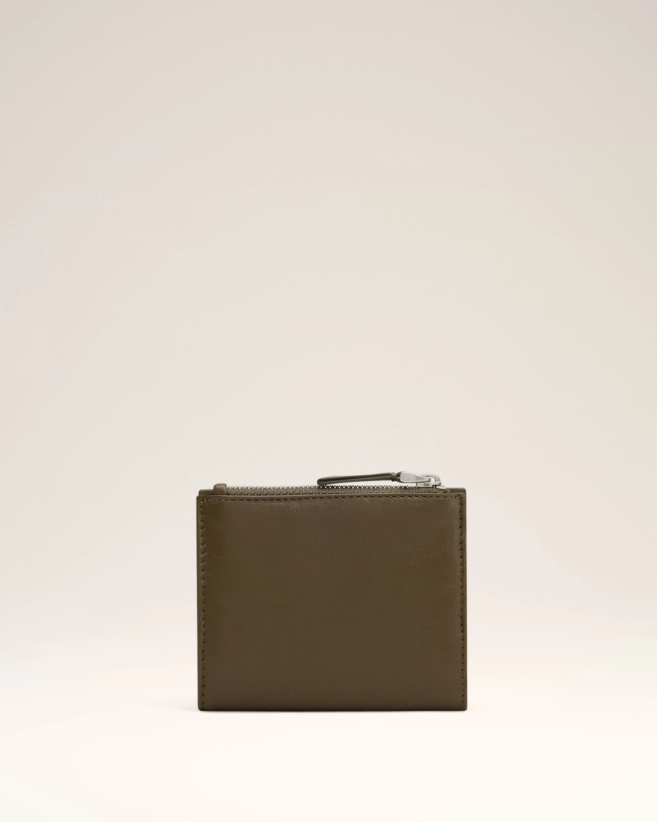 Khaki Leather Voulez-Vous Folded Wallet