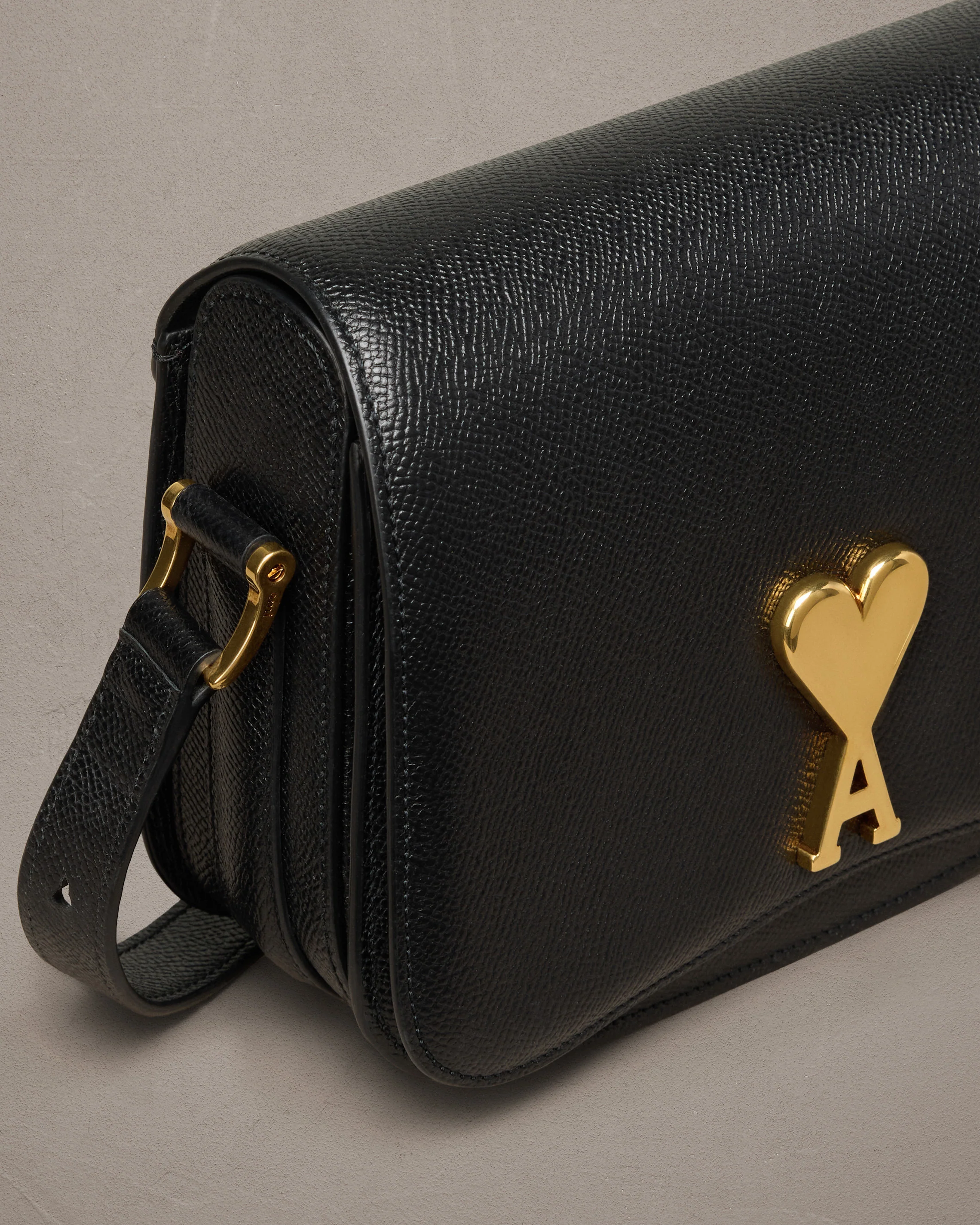 Black Leather Paris Paris Bag