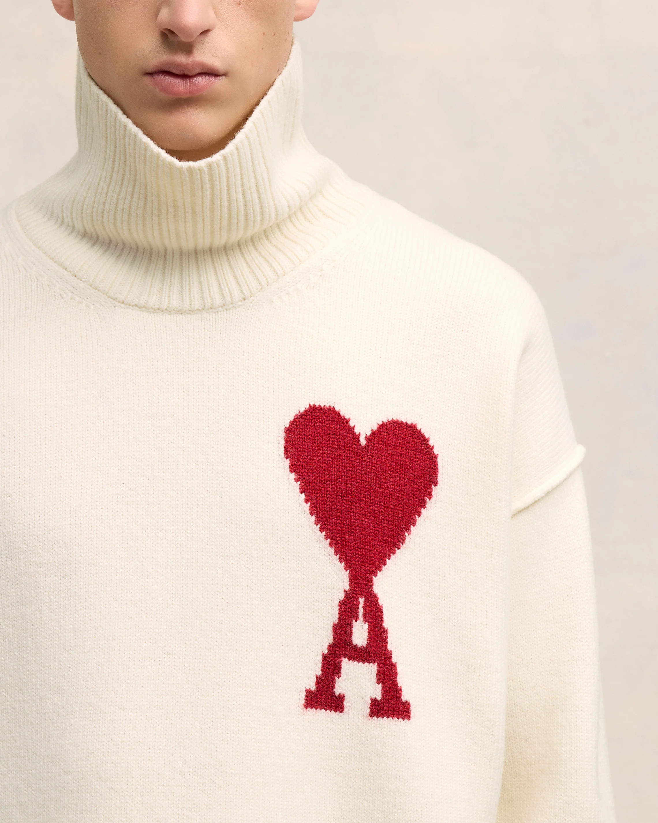 White Wool Ami de Coeur Sweater