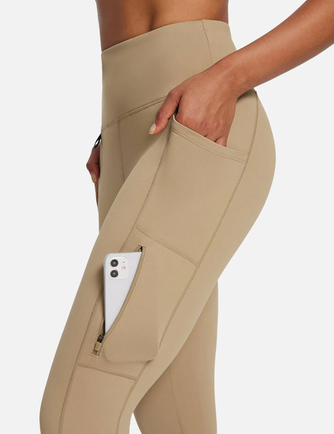 Laureate High-Rise Zipper Pockets Thermal Leggings