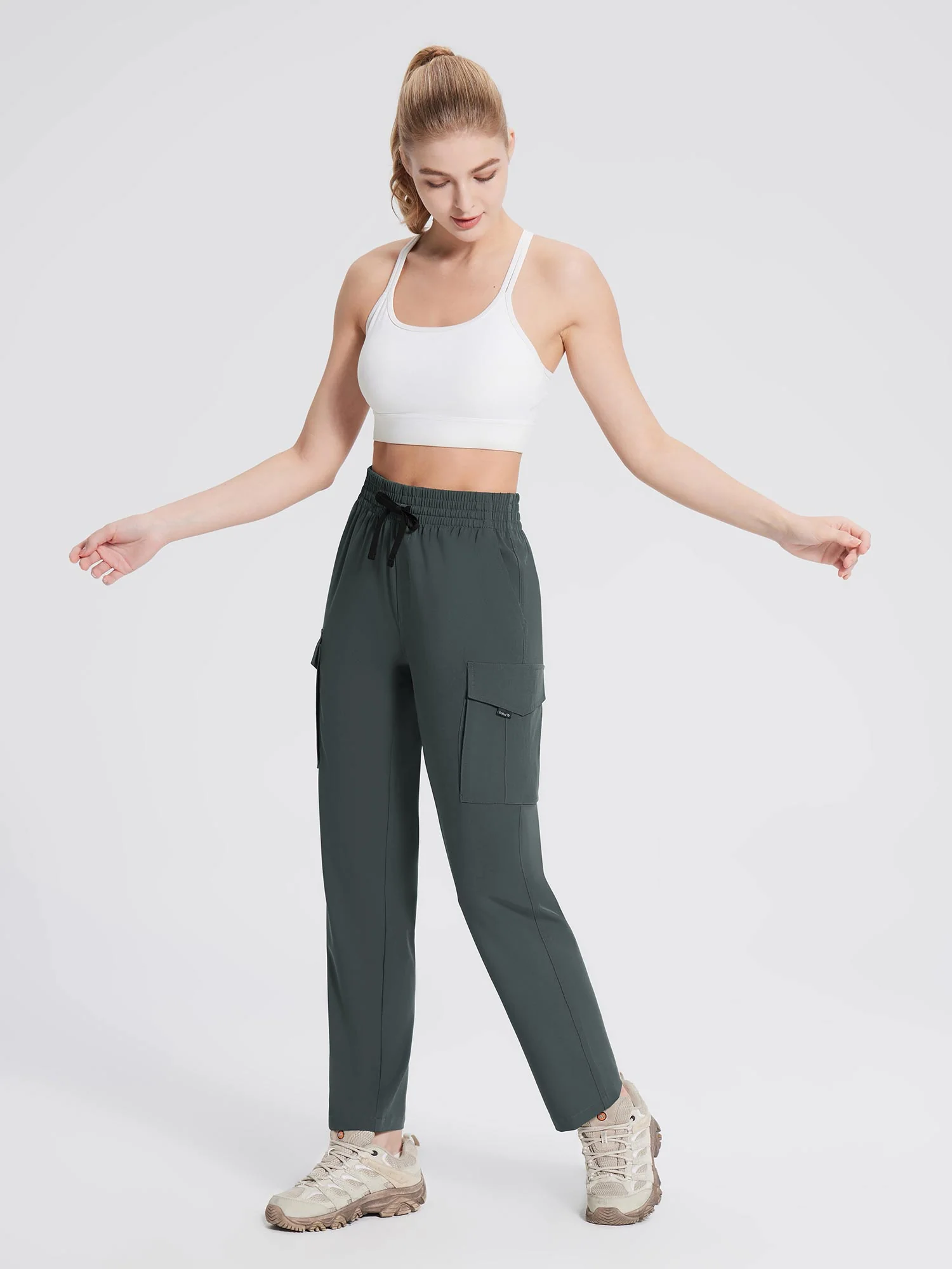 Laureate Utility Big Pocket Straight-Leg Pants