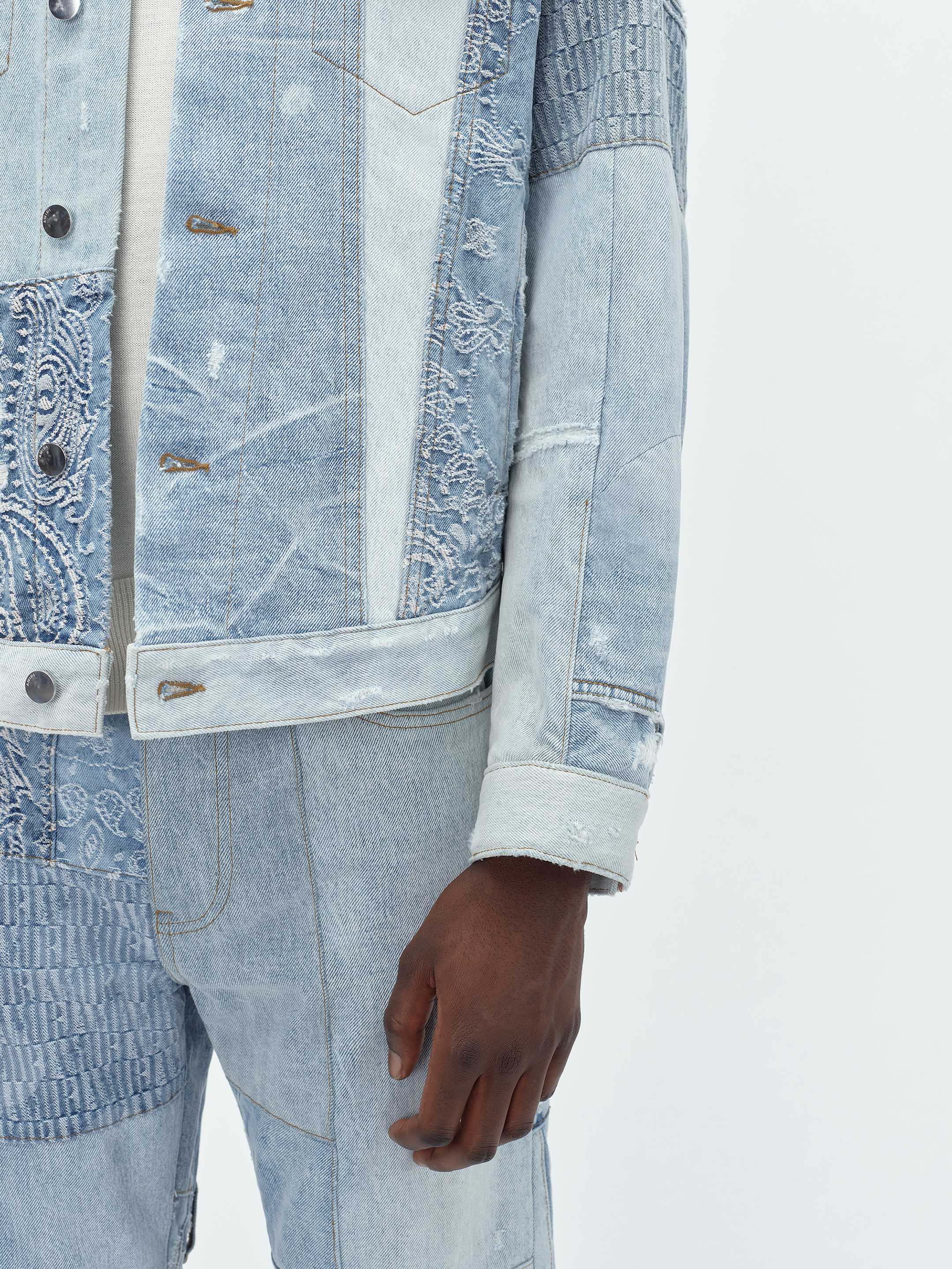 PATCHWORK TRUCKER JACKET - Multi